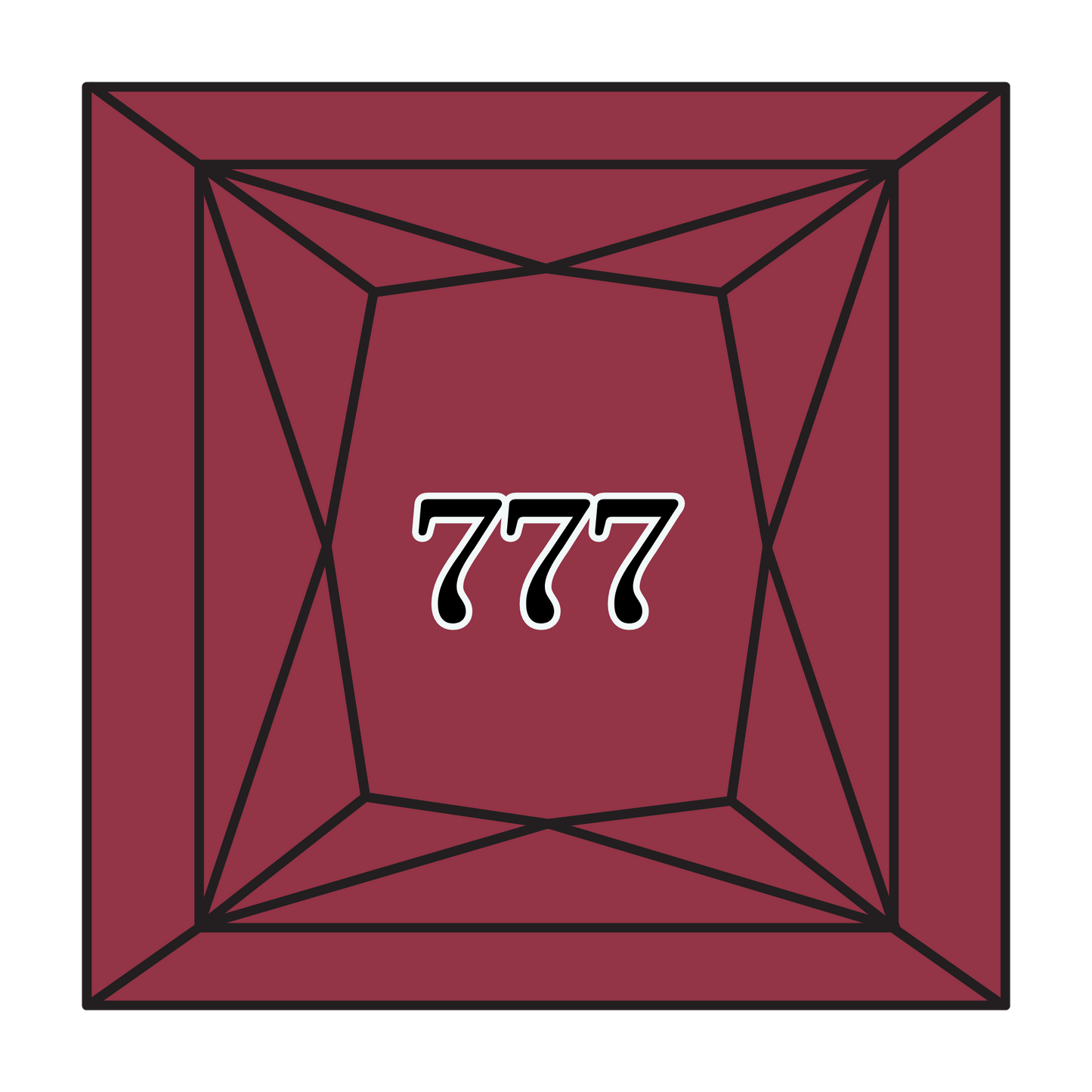 True North Diamond Art Square Diamond Drills 777 - Very Dark Raspberry - Square Bulk Diamond Drills