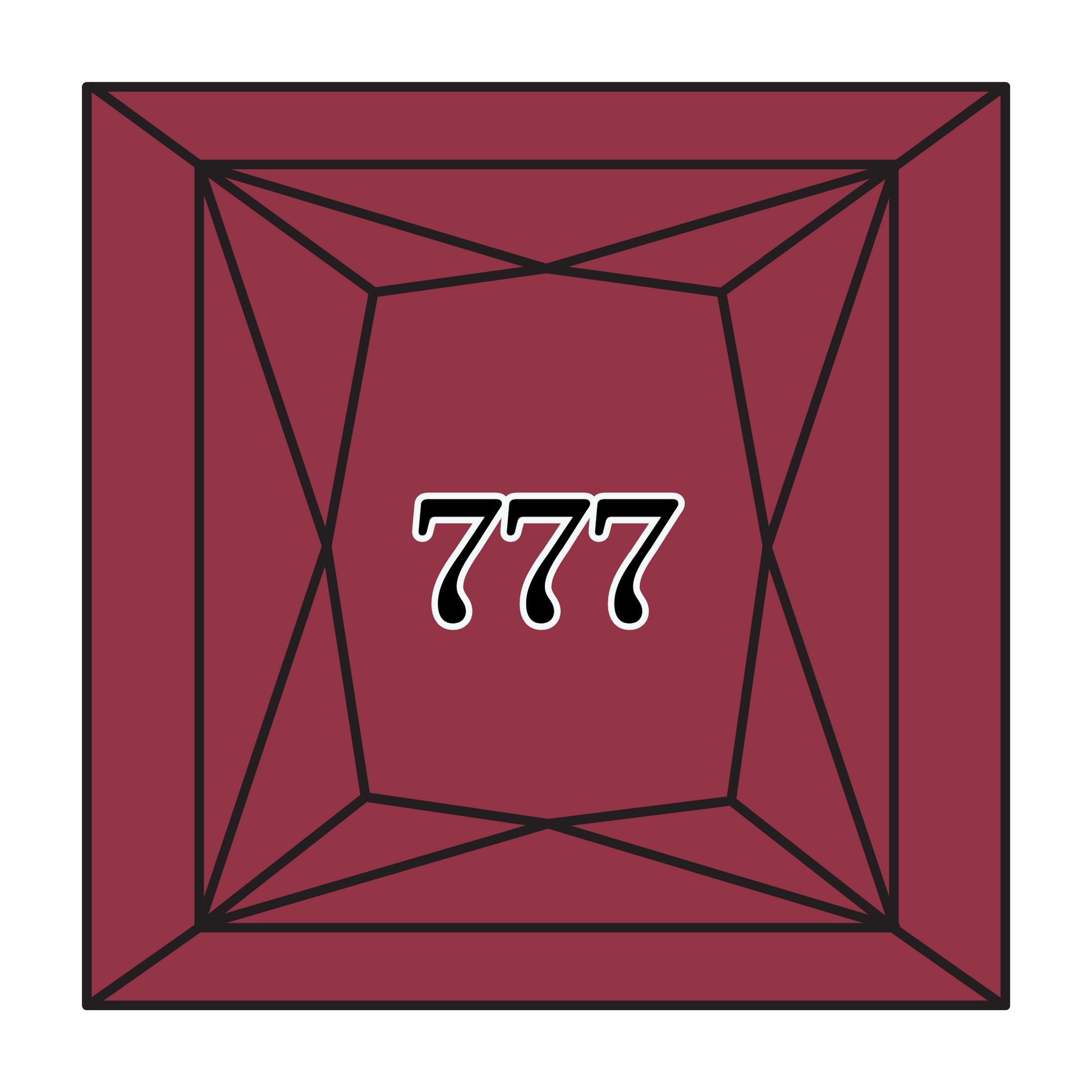 True North Diamond Art Square Diamond Drills 777 - Very Dark Raspberry - Square Bulk Diamond Drills