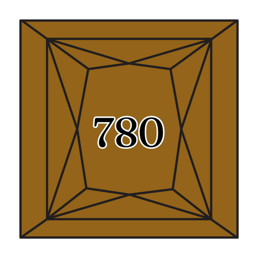 True North Diamond Art Square Diamond Drills 780 - Ultra Very Dark Topaz - Square Bulk Diamond Drills