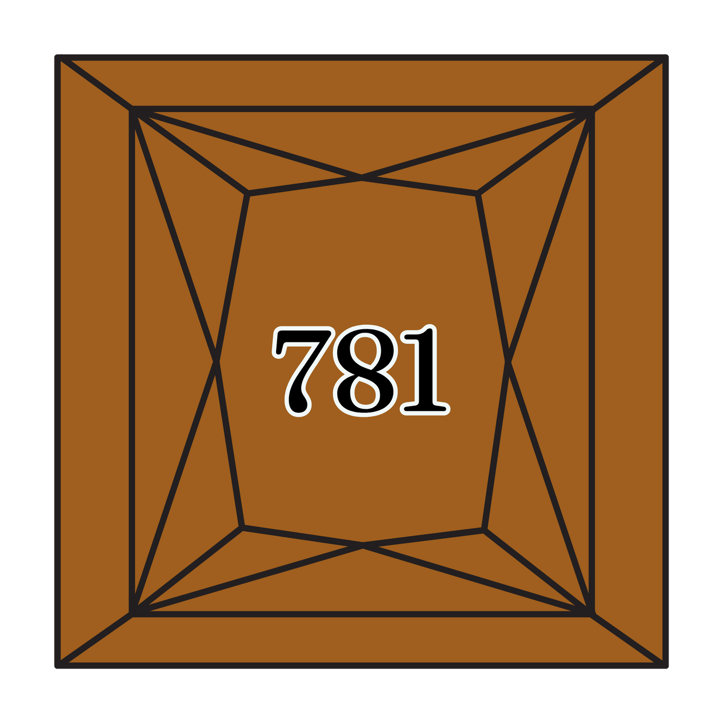 True North Diamond Art Square Diamond Drills 781 - Very Dark Topaz - Square Bulk Diamond Drills