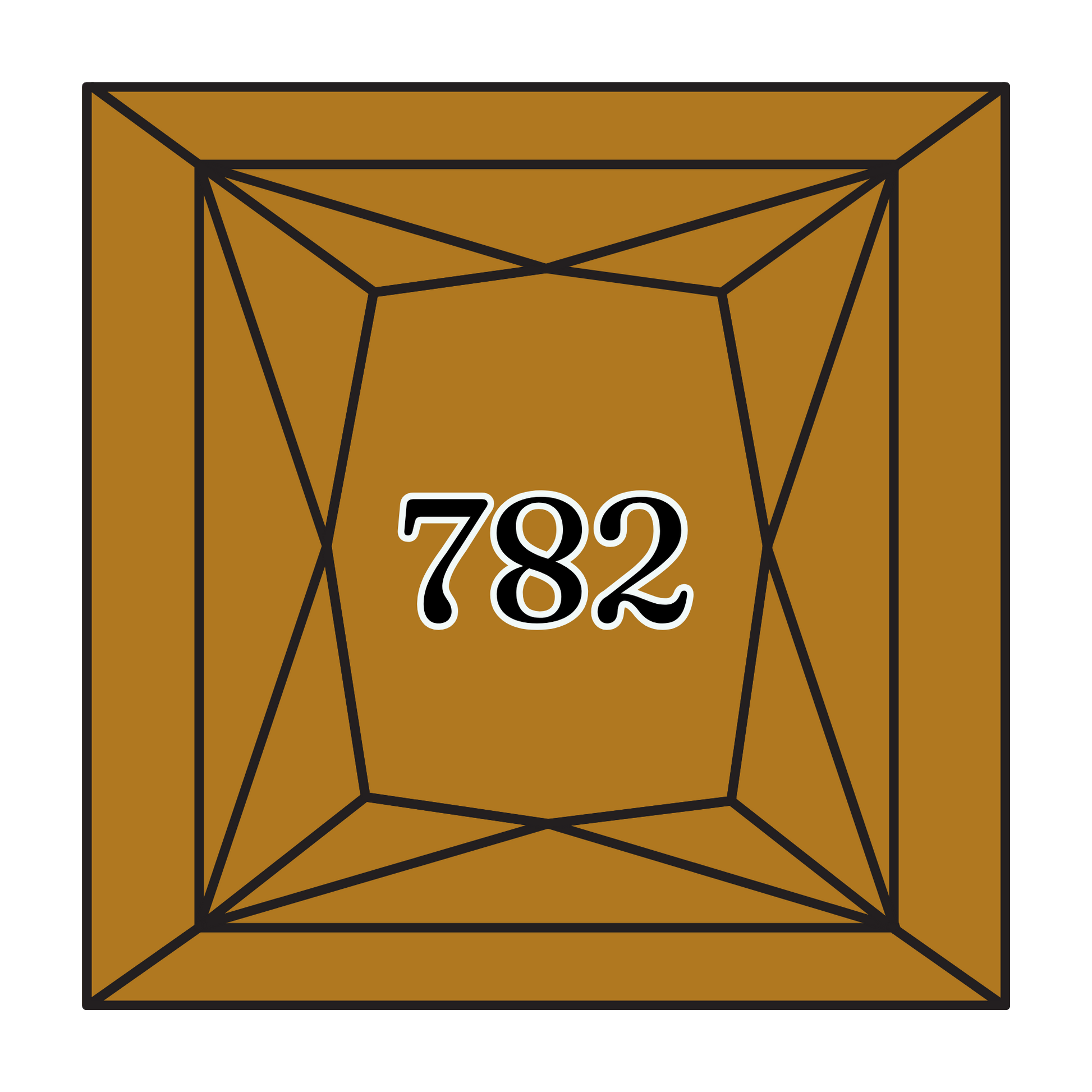 True North Diamond Art Square Diamond Drills 782 - Dark Topaz - Square Bulk Diamond Drills