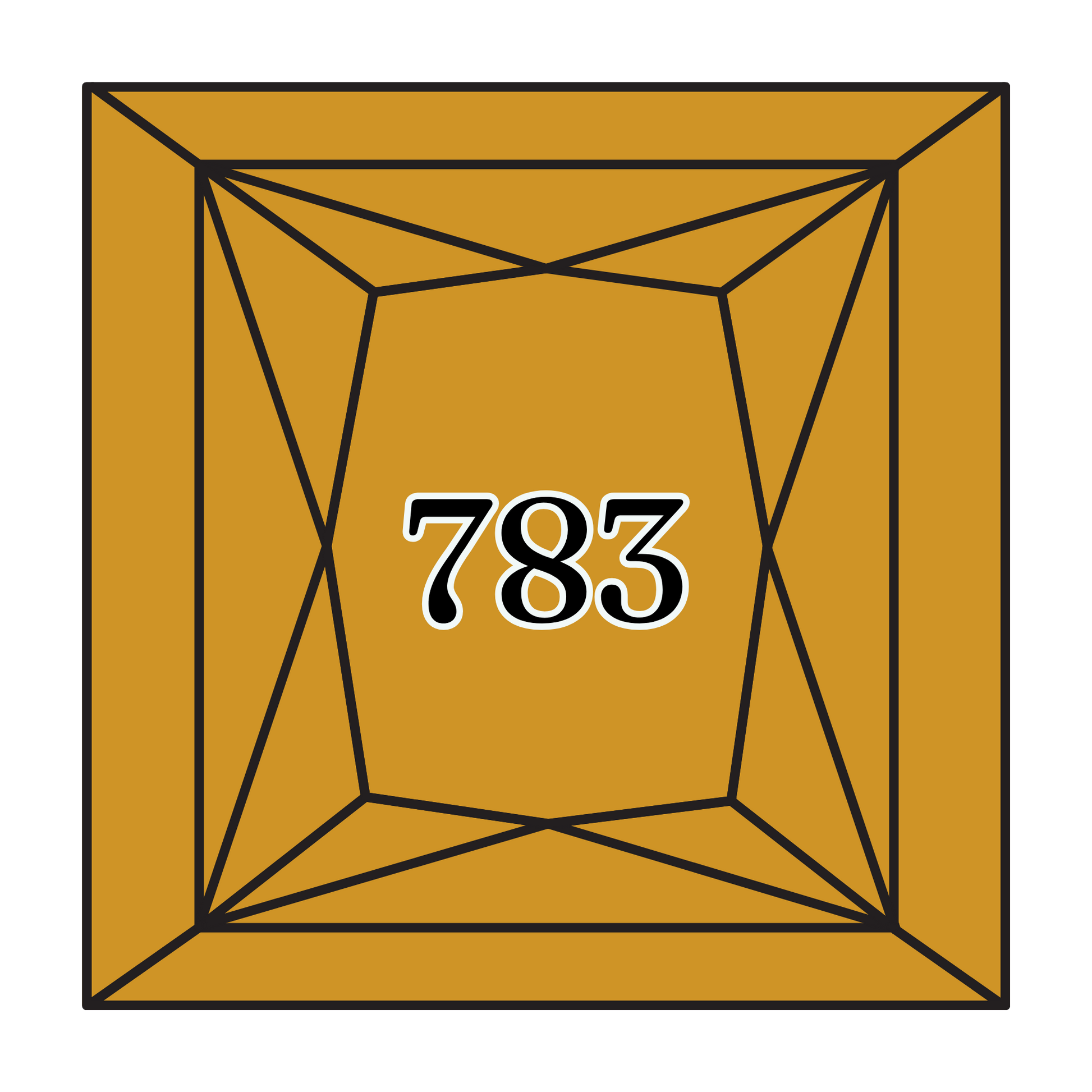 True North Diamond Art Square Diamond Drills 783 - Medium Topaz - Square Bulk Diamond Drills