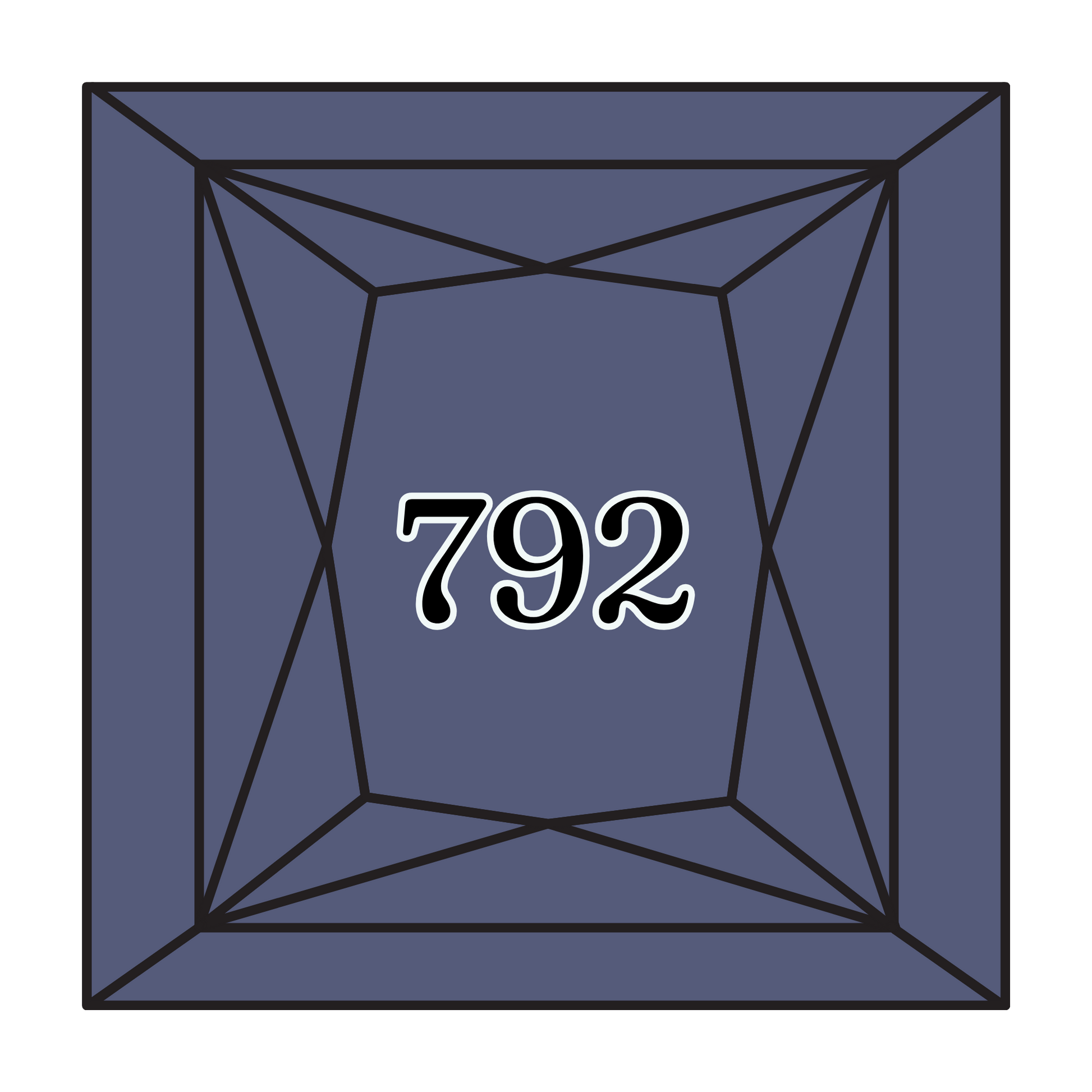 True North Diamond Art Square Diamond Drills 792 - Dark Cornflower Blue - Square Bulk Diamond Drills