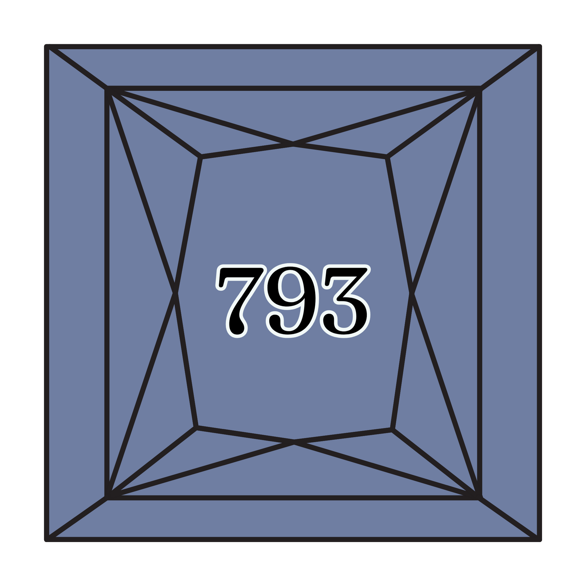 True North Diamond Art Square Diamond Drills 793 - Medium Cornflower Blue - Square Bulk Diamond Drills