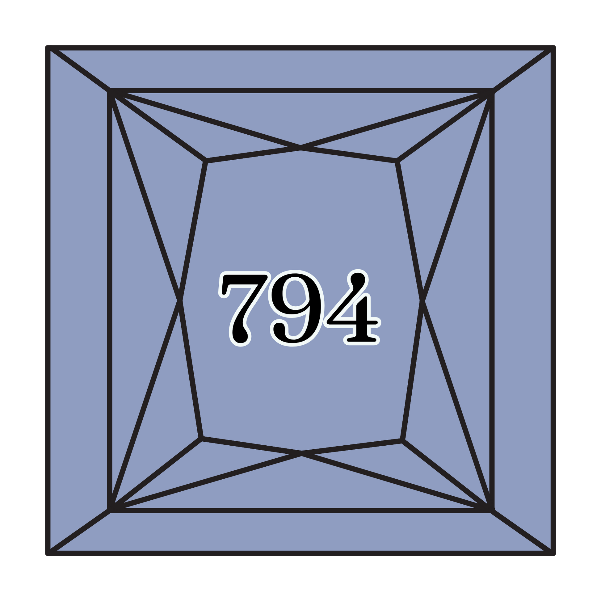 True North Diamond Art Square Diamond Drills 794 - Light Cornflower Blue - Square Bulk Diamond Drills