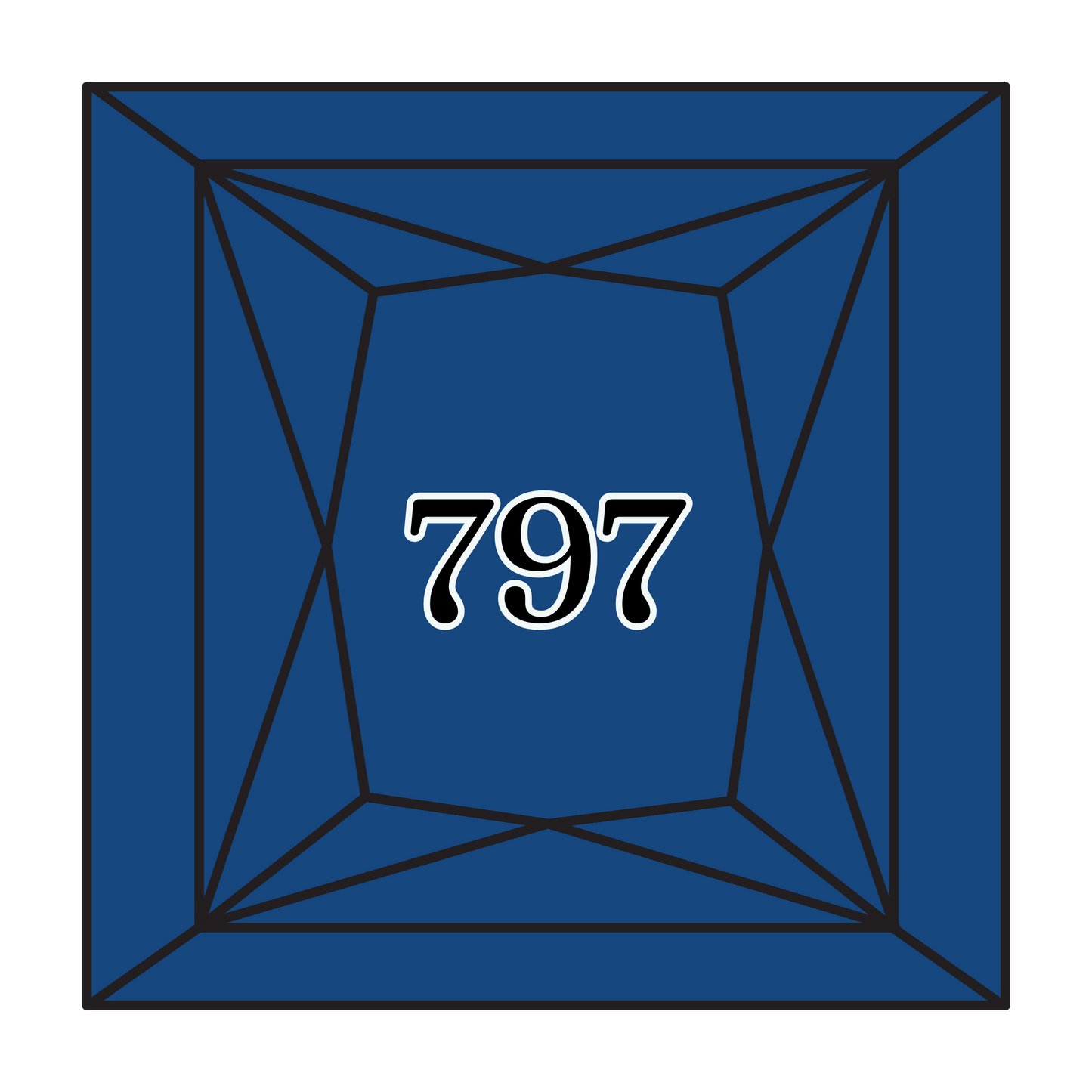 True North Diamond Art Square Diamond Drills 797 - Royal Blue - Square Bulk Diamond Drills