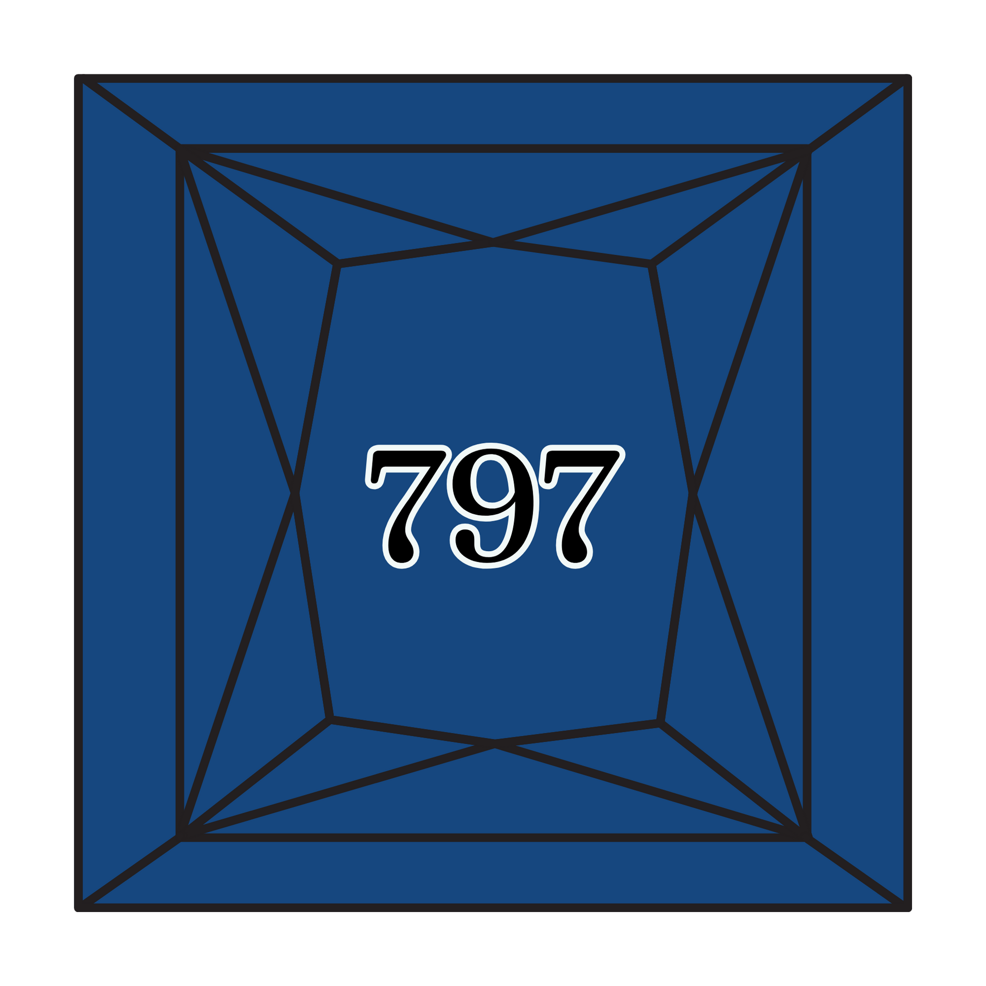 True North Diamond Art Square Diamond Drills 797 - Royal Blue - Square Bulk Diamond Drills