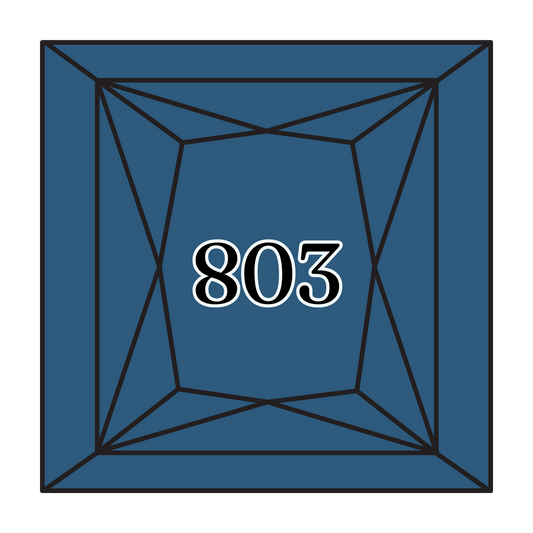 True North Diamond Art Square Diamond Drills 803 - Ultra Very Dark Baby Blue - Square Bulk Diamond Drills