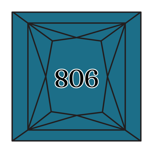 True North Diamond Art Square Diamond Drills 806 - Dark Peacock Blue - Square Bulk Diamond Drills