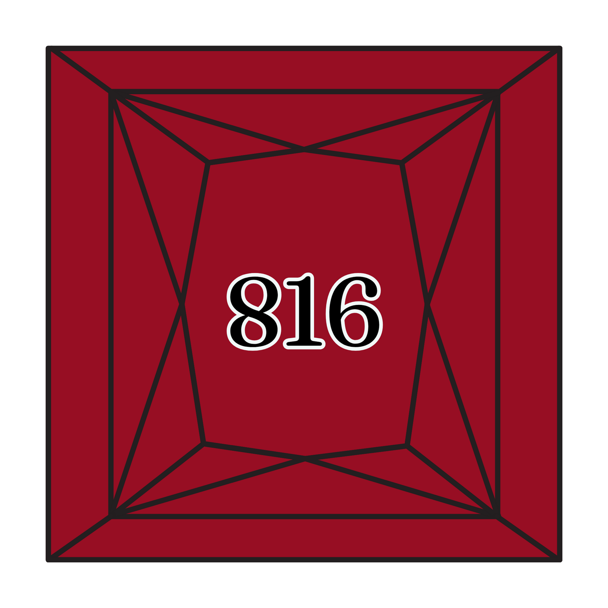 True North Diamond Art Square Diamond Drills 816 - Garnet - Square Bulk Diamond Drills