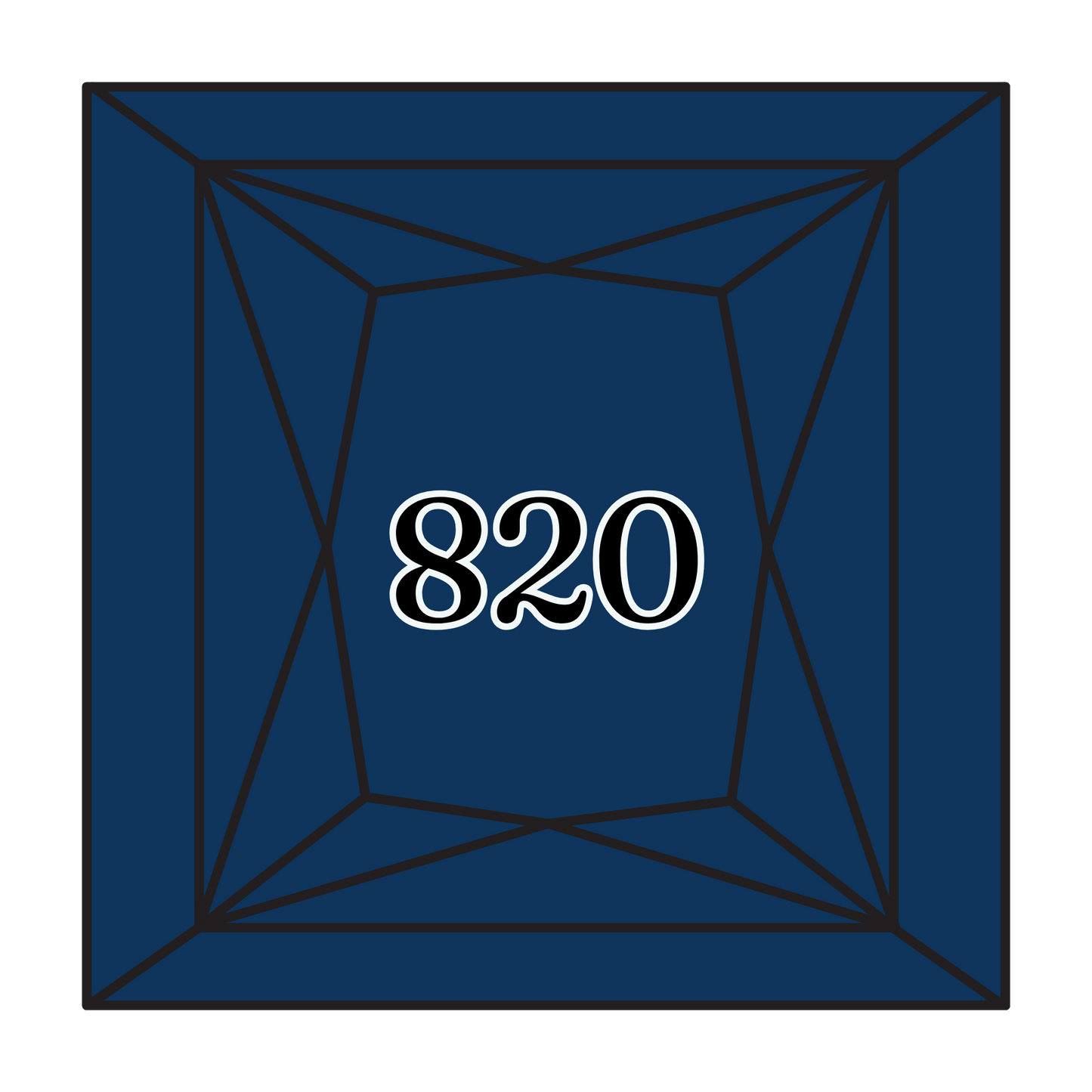 True North Diamond Art Square Diamond Drills 820 - Very Dark Royal Blue - Square Bulk Diamond Drills