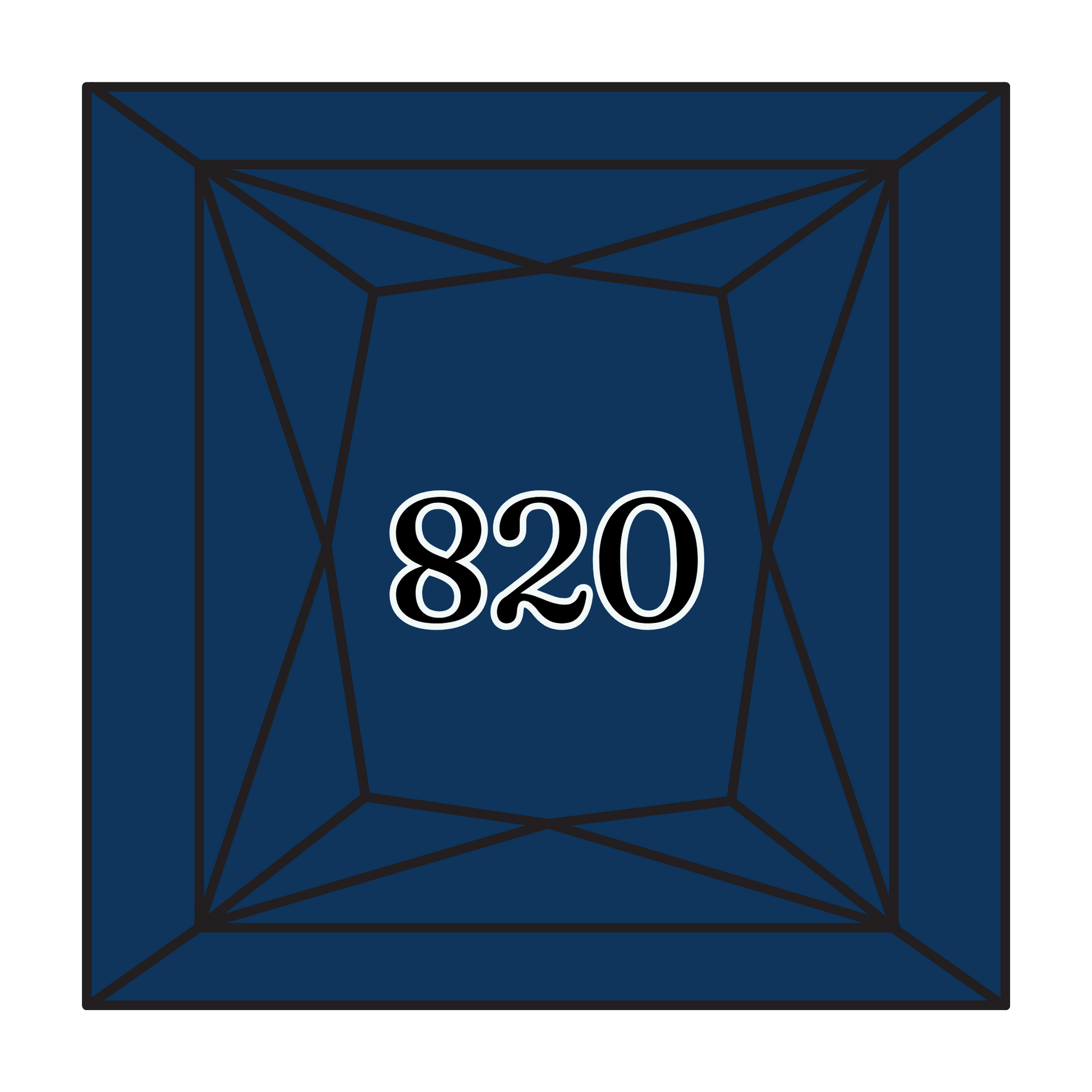 True North Diamond Art Square Diamond Drills 820 - Very Dark Royal Blue - Square Bulk Diamond Drills