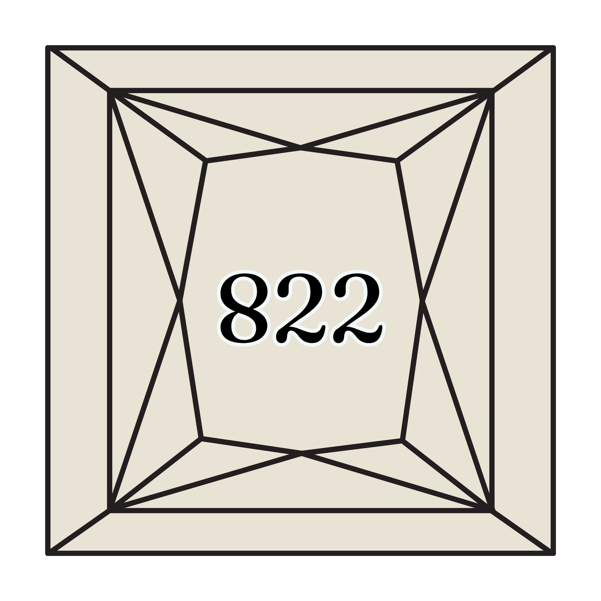 True North Diamond Art Square Diamond Drills 822 - Light Beige Grey - Square Bulk Diamond Drills