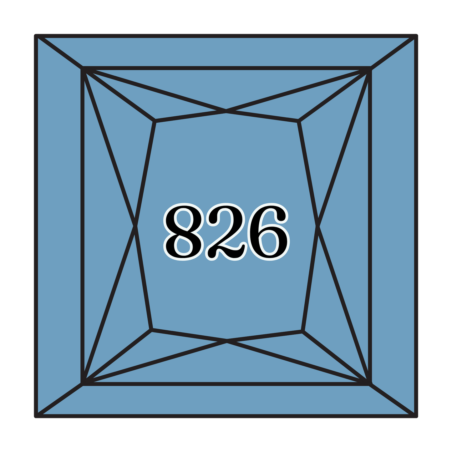 True North Diamond Art Square Diamond Drills 826 - Medium Blue - Square Bulk Diamond Drills