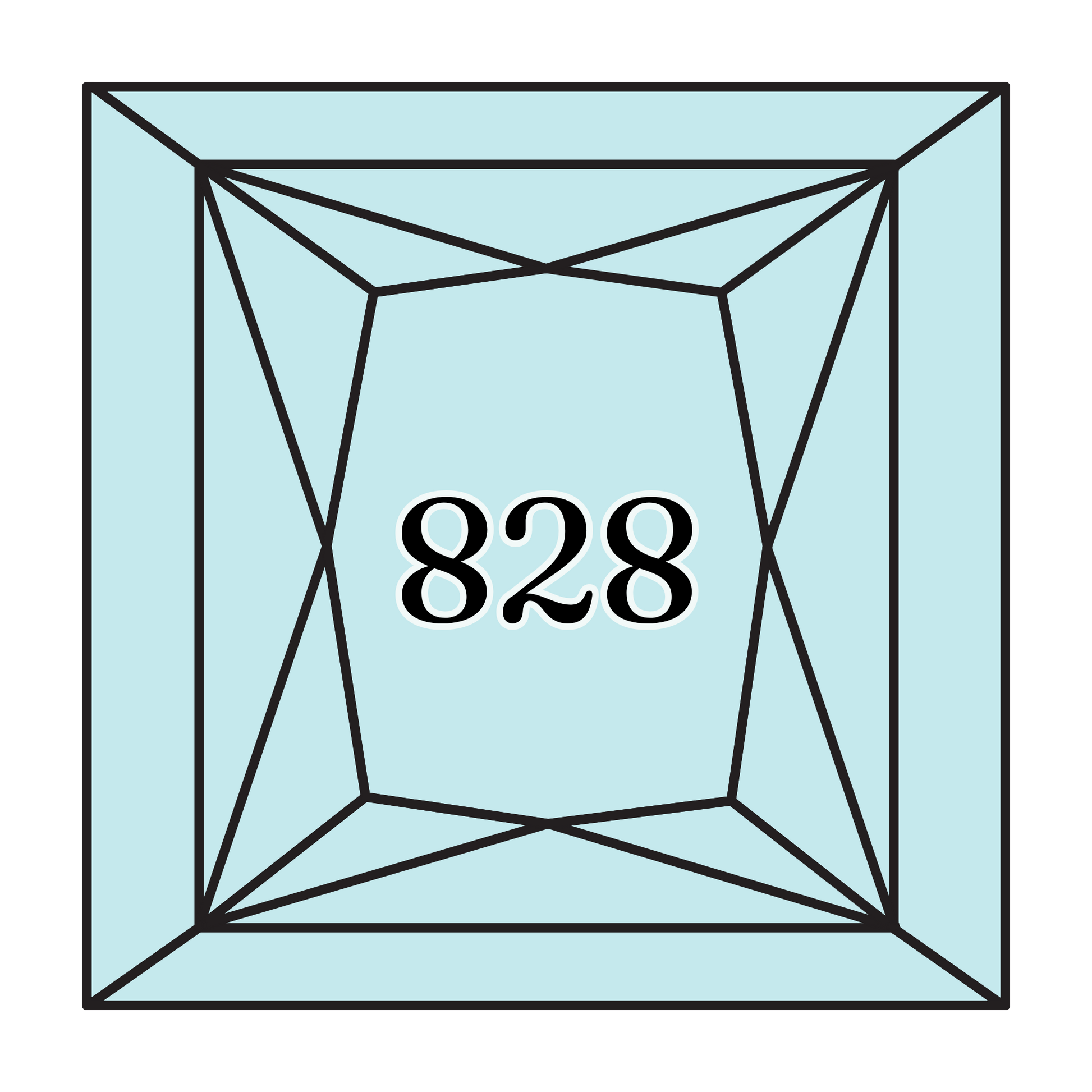 True North Diamond Art Square Diamond Drills 828 - Ultra Very Light Sky Blue - Square Bulk Diamond Drills