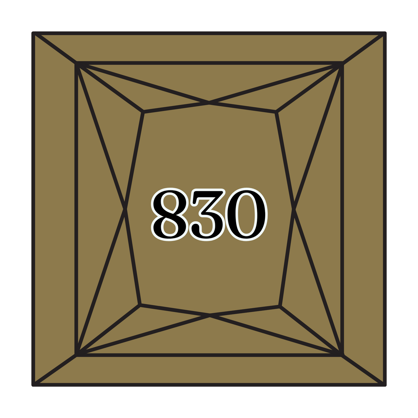 True North Diamond Art Square Diamond Drills 830 - Dark Golden Olive - Square Bulk Diamond Drills