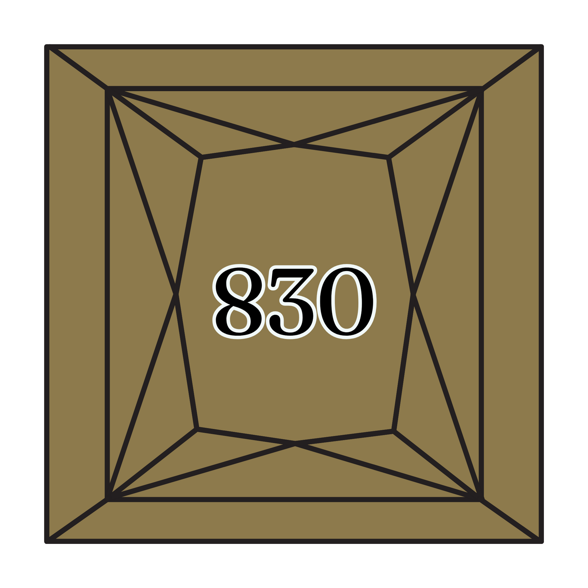 True North Diamond Art Square Diamond Drills 830 - Dark Golden Olive - Square Bulk Diamond Drills