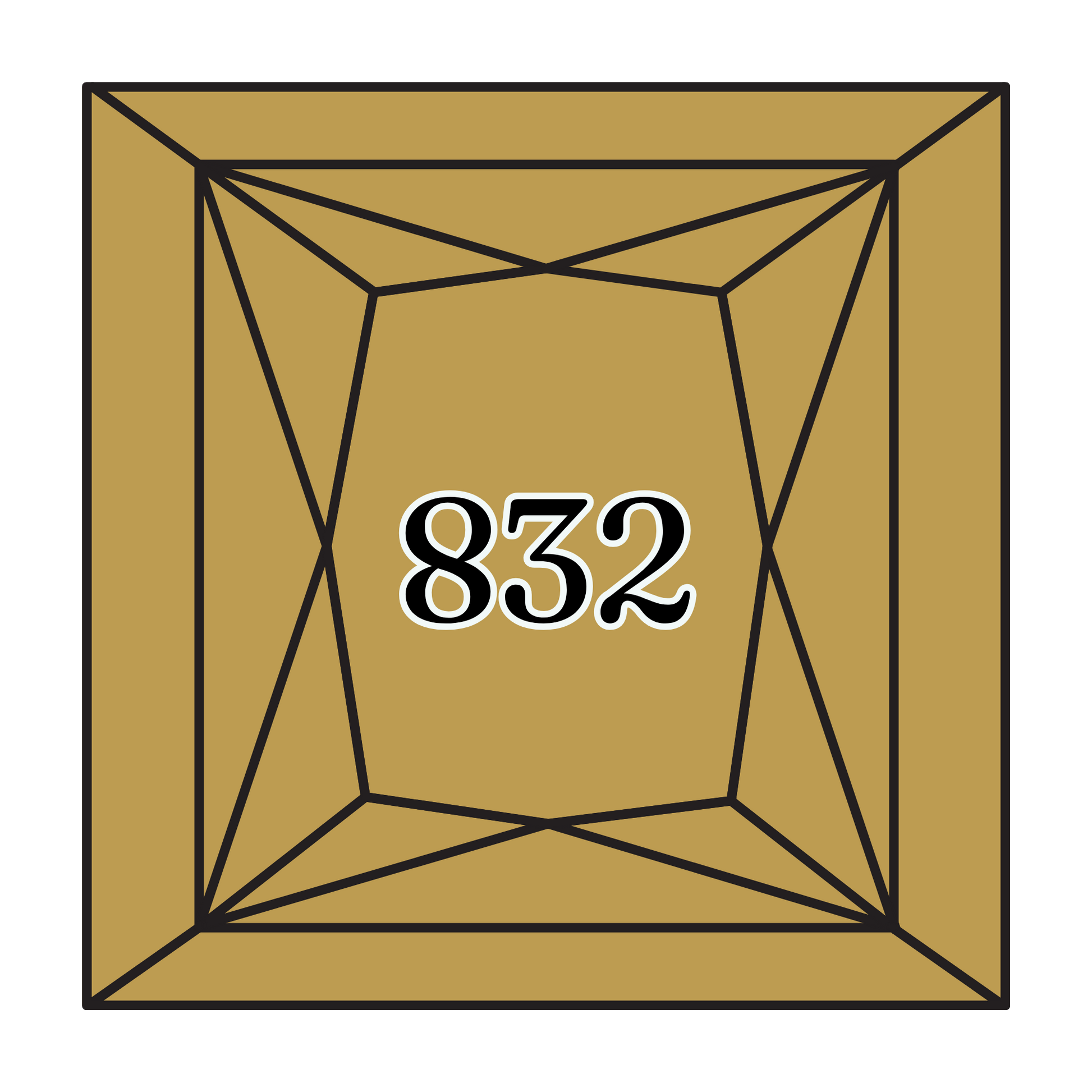 True North Diamond Art Square Diamond Drills 832 - Golden Olive - Square Bulk Diamond Drills