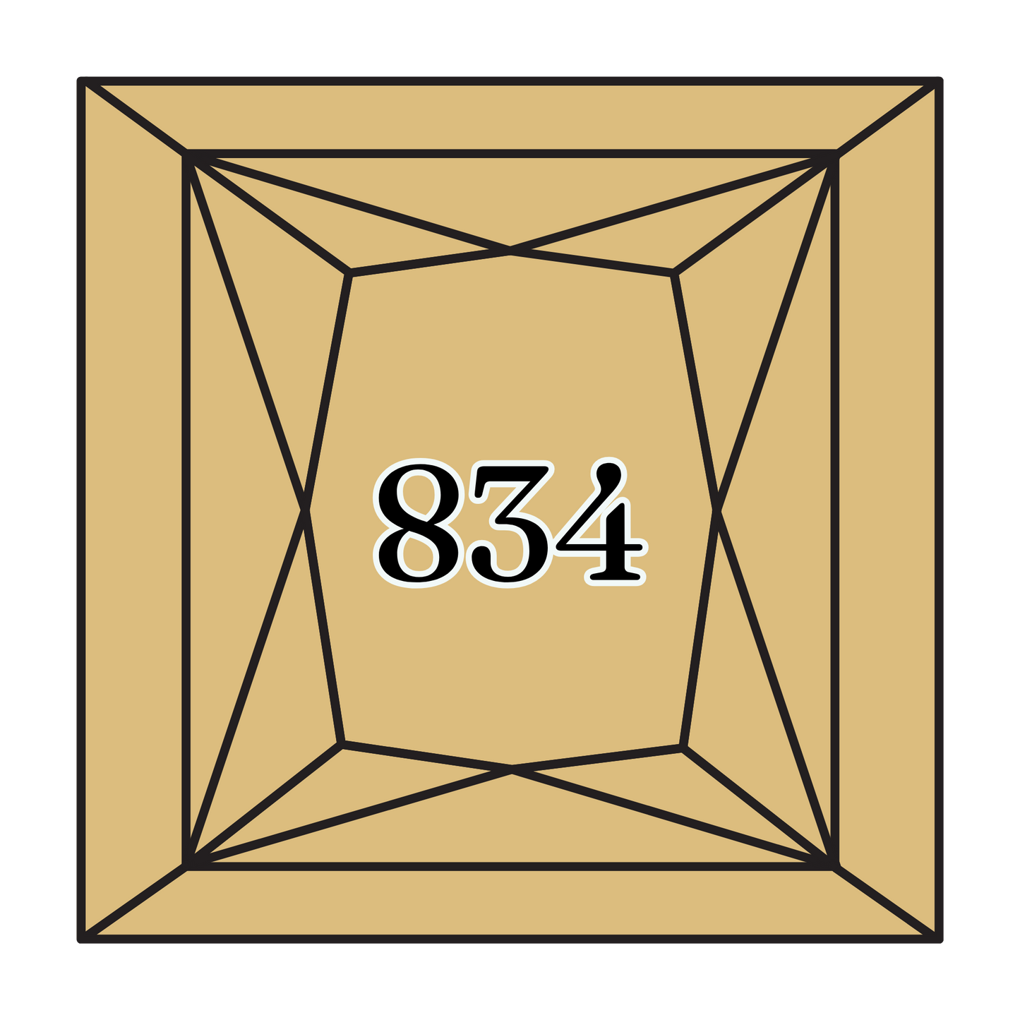 True North Diamond Art Square Diamond Drills 834 - Very Light Golden Olive - Square Bulk Diamond Drills