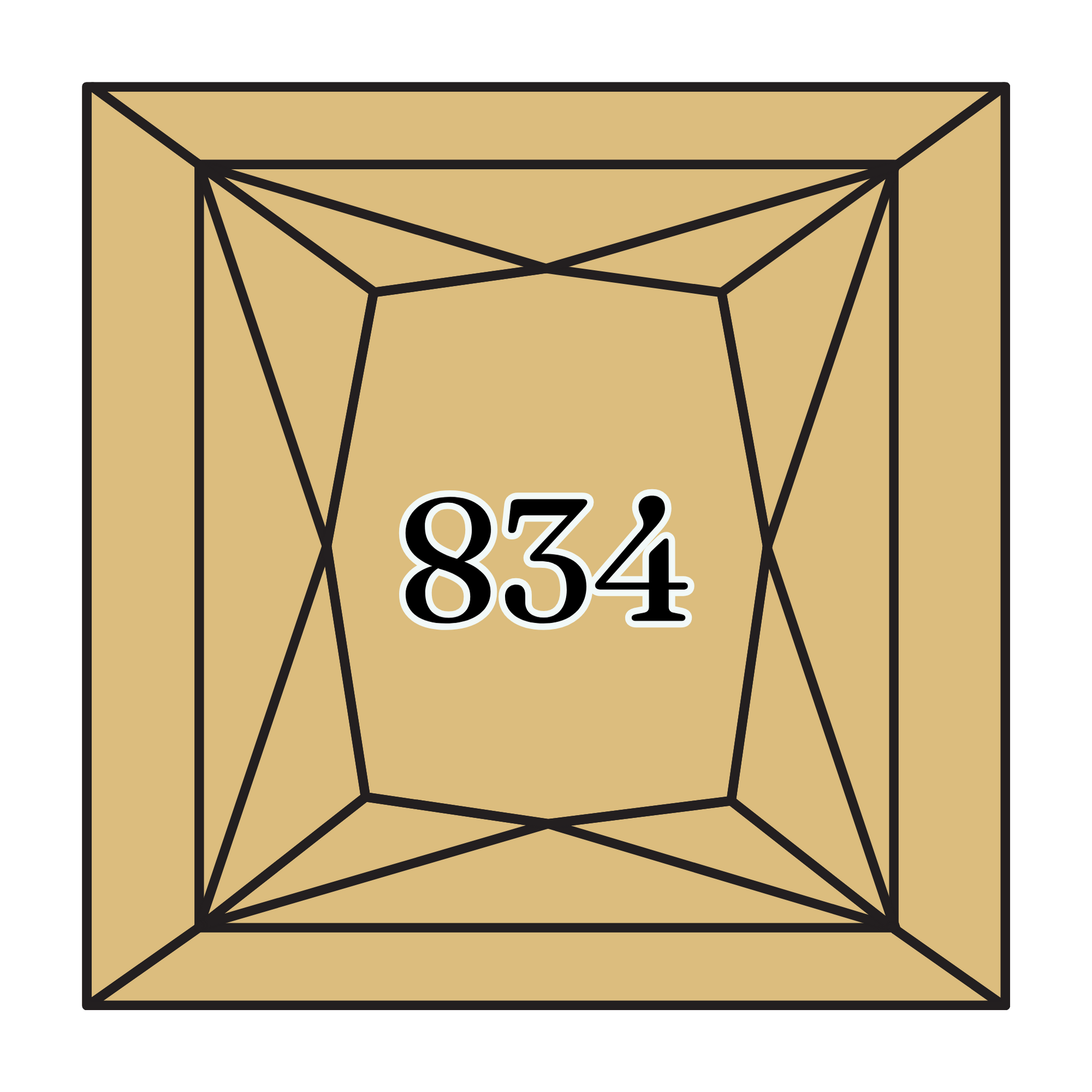 True North Diamond Art Square Diamond Drills 834 - Very Light Golden Olive - Square Bulk Diamond Drills