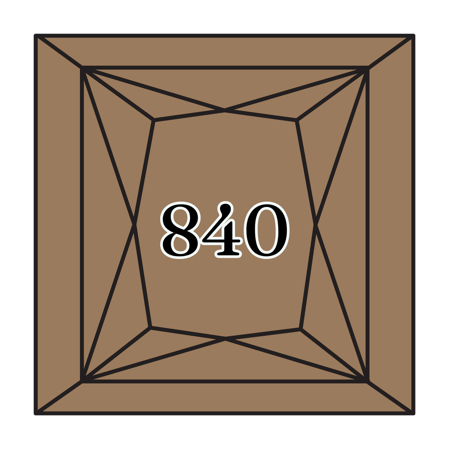 True North Diamond Art Square Diamond Drills 840 - Medium Beige Brown - Square Bulk Diamond Drills