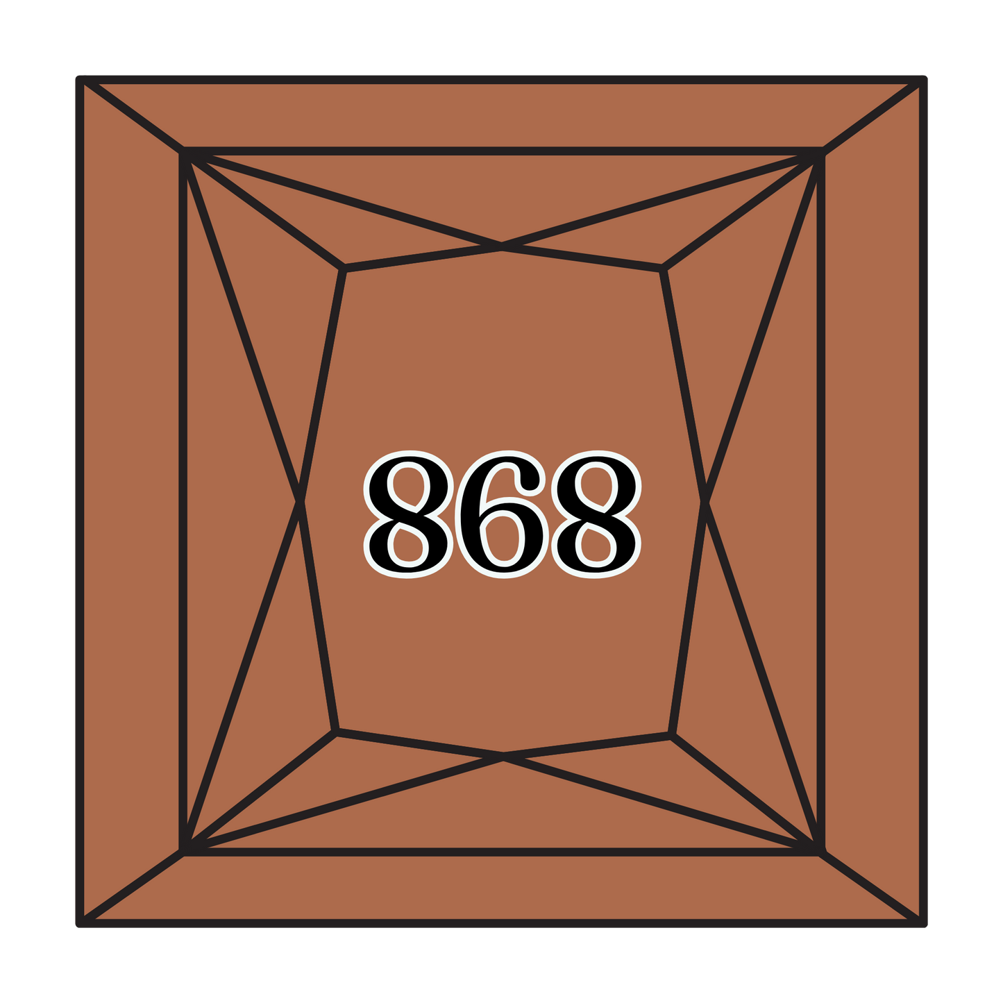 True North Diamond Art Square Diamond Drills 868 - Dark Coffee Brown - Square Bulk Diamond Drills