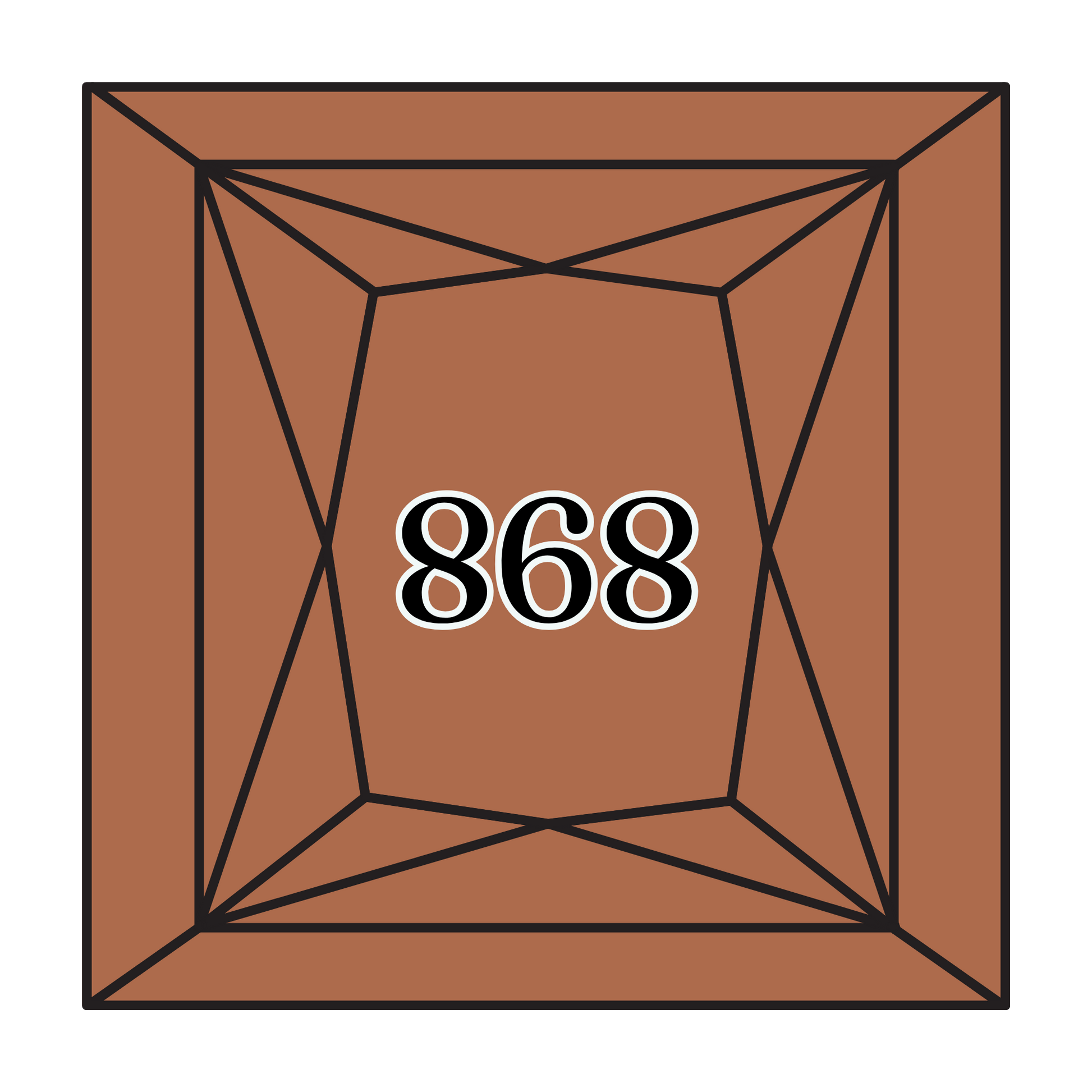 True North Diamond Art Square Diamond Drills 868 - Dark Coffee Brown - Square Bulk Diamond Drills