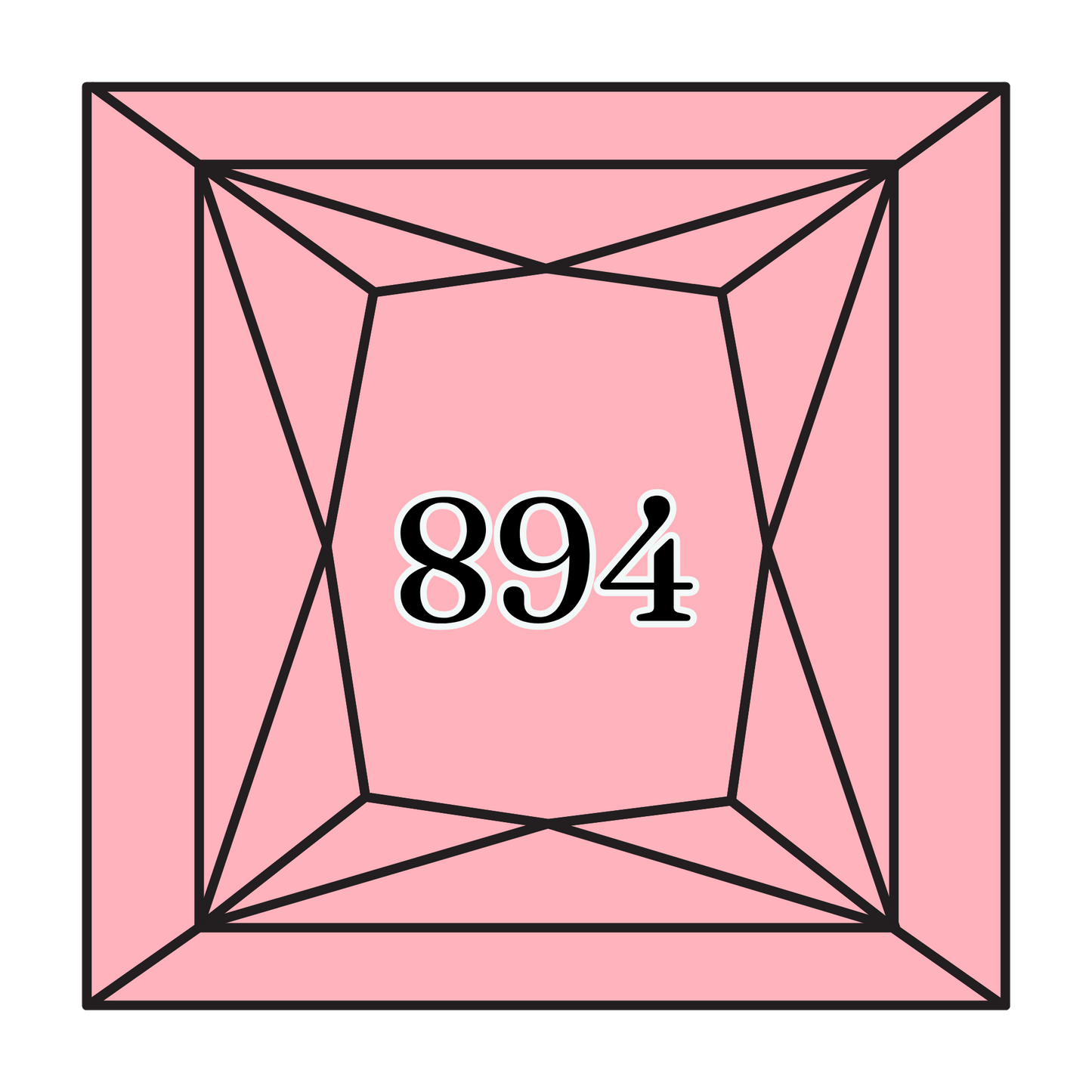 True North Diamond Art Square Diamond Drills 894 - Very Light Carnation - Square Bulk Diamond Drills