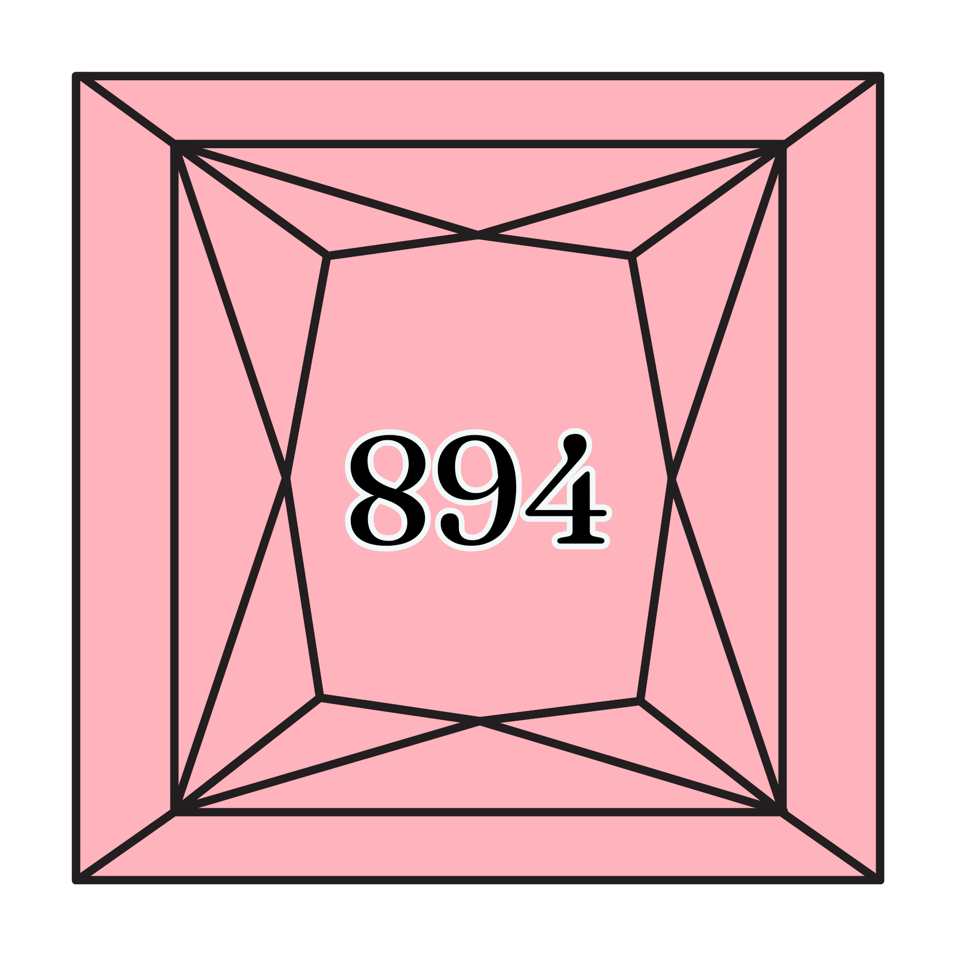 True North Diamond Art Square Diamond Drills 894 - Very Light Carnation - Square Bulk Diamond Drills