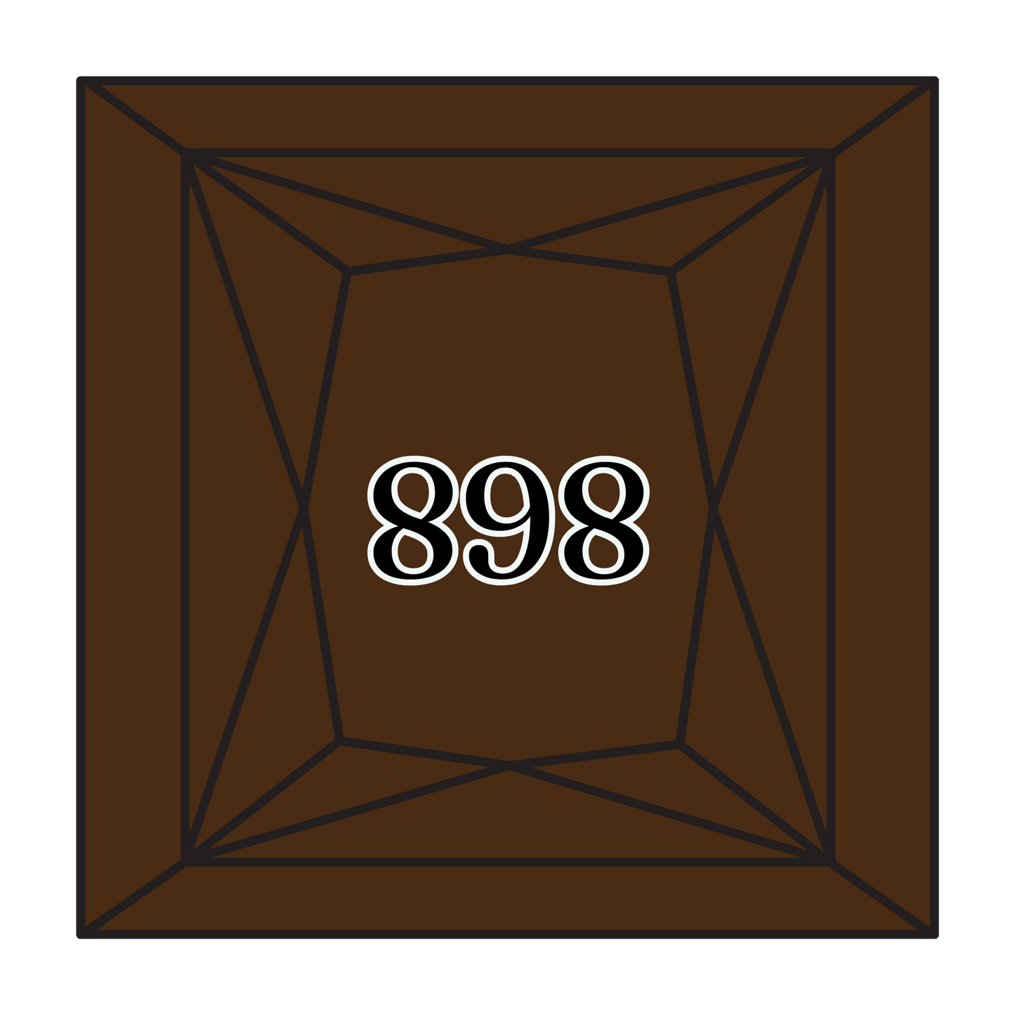 True North Diamond Art Square Diamond Drills 898 - Very Dark Coffee Brown - Square Bulk Diamond Drills