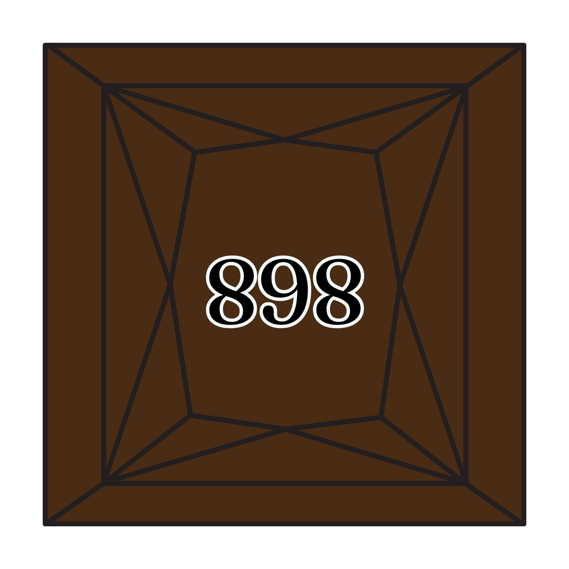 True North Diamond Art Square Diamond Drills 898 - Very Dark Coffee Brown - Square Bulk Diamond Drills