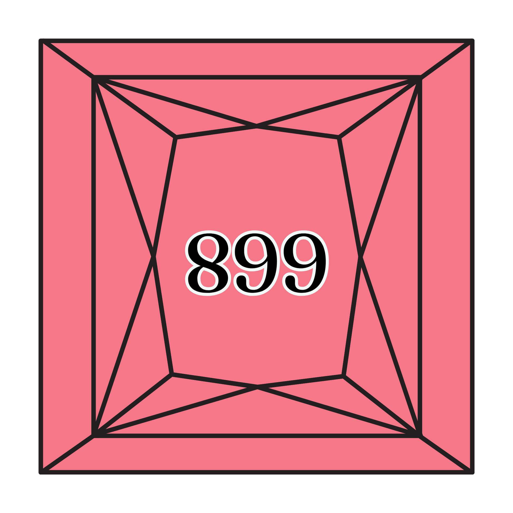 True North Diamond Art Square Diamond Drills 899 - Medium Rose - Square Bulk Diamond Drills