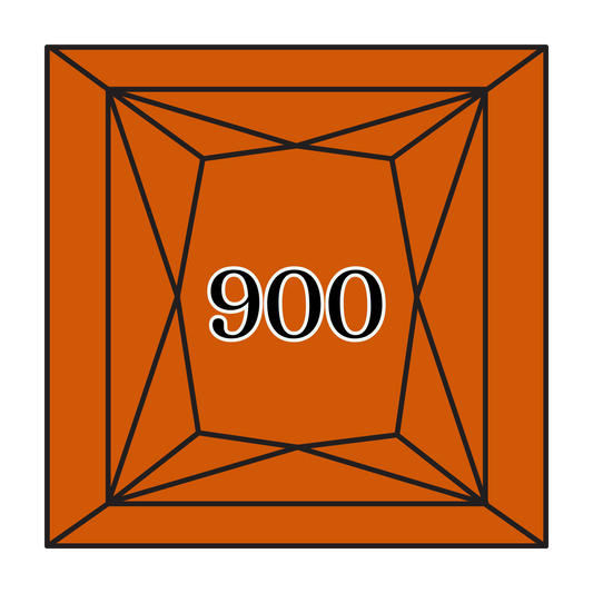 True North Diamond Art Square Diamond Drills 900 - Dark Burnt Orange - Square Bulk Diamond Drills