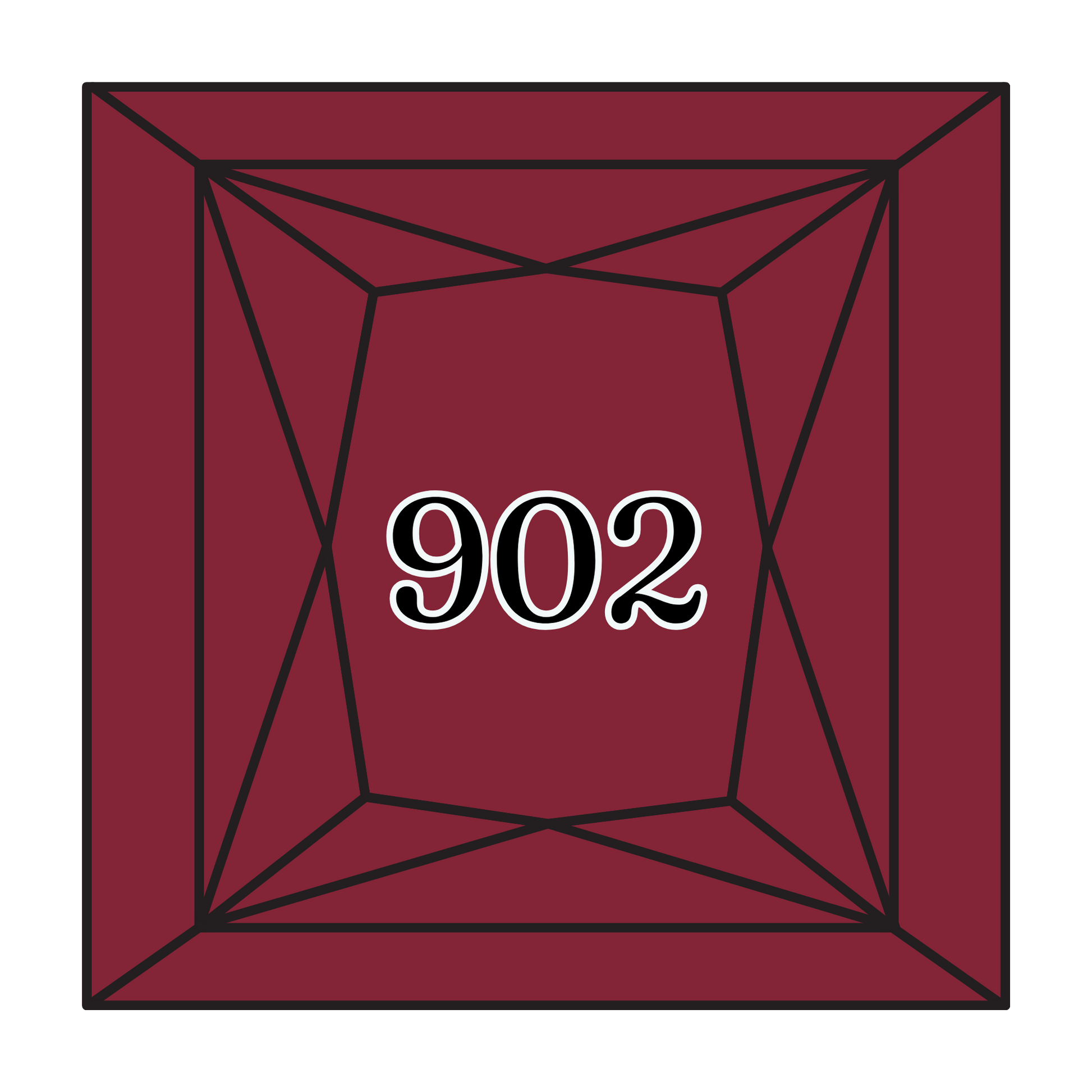 True North Diamond Art Square Diamond Drills 902 - Very Dark Garnet - Square Bulk Diamond Drills