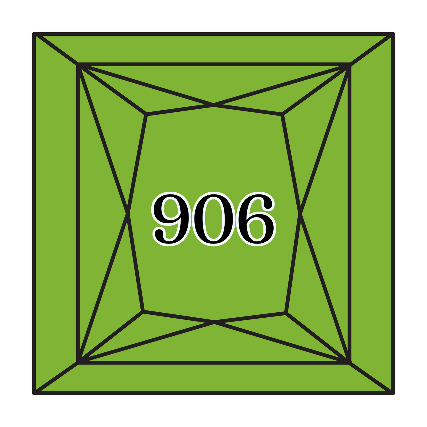 True North Diamond Art Square Diamond Drills 906 - Medium Parrot Green - Square Bulk Diamond Drills