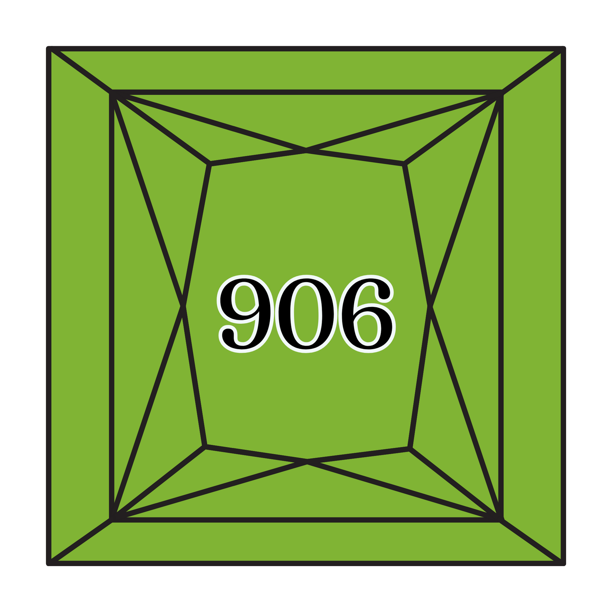 True North Diamond Art Square Diamond Drills 906 - Medium Parrot Green - Square Bulk Diamond Drills