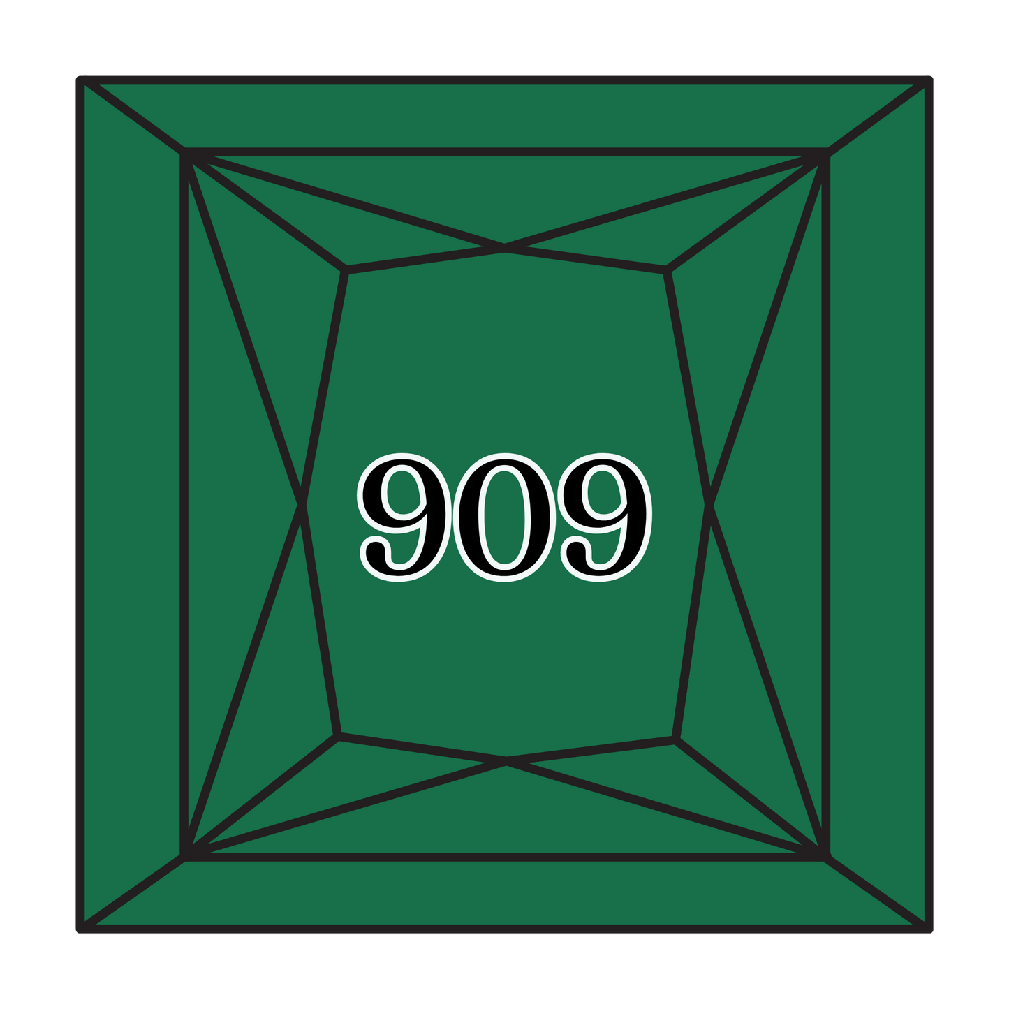 True North Diamond Art Square Diamond Drills 909 - Very Dark Emerald Green - Square Bulk Diamond Drills