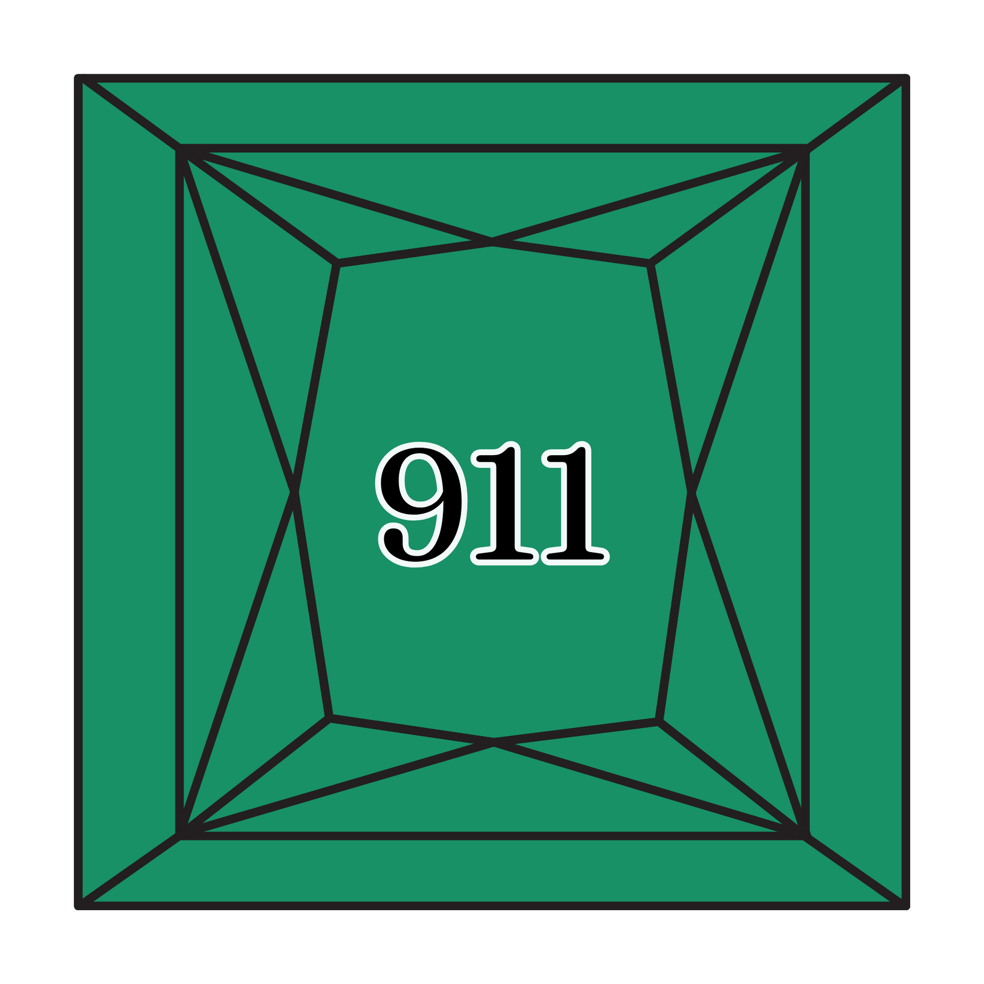 True North Diamond Art Square Diamond Drills 911 - Medium Emerald Green - Square Bulk Diamond Drills