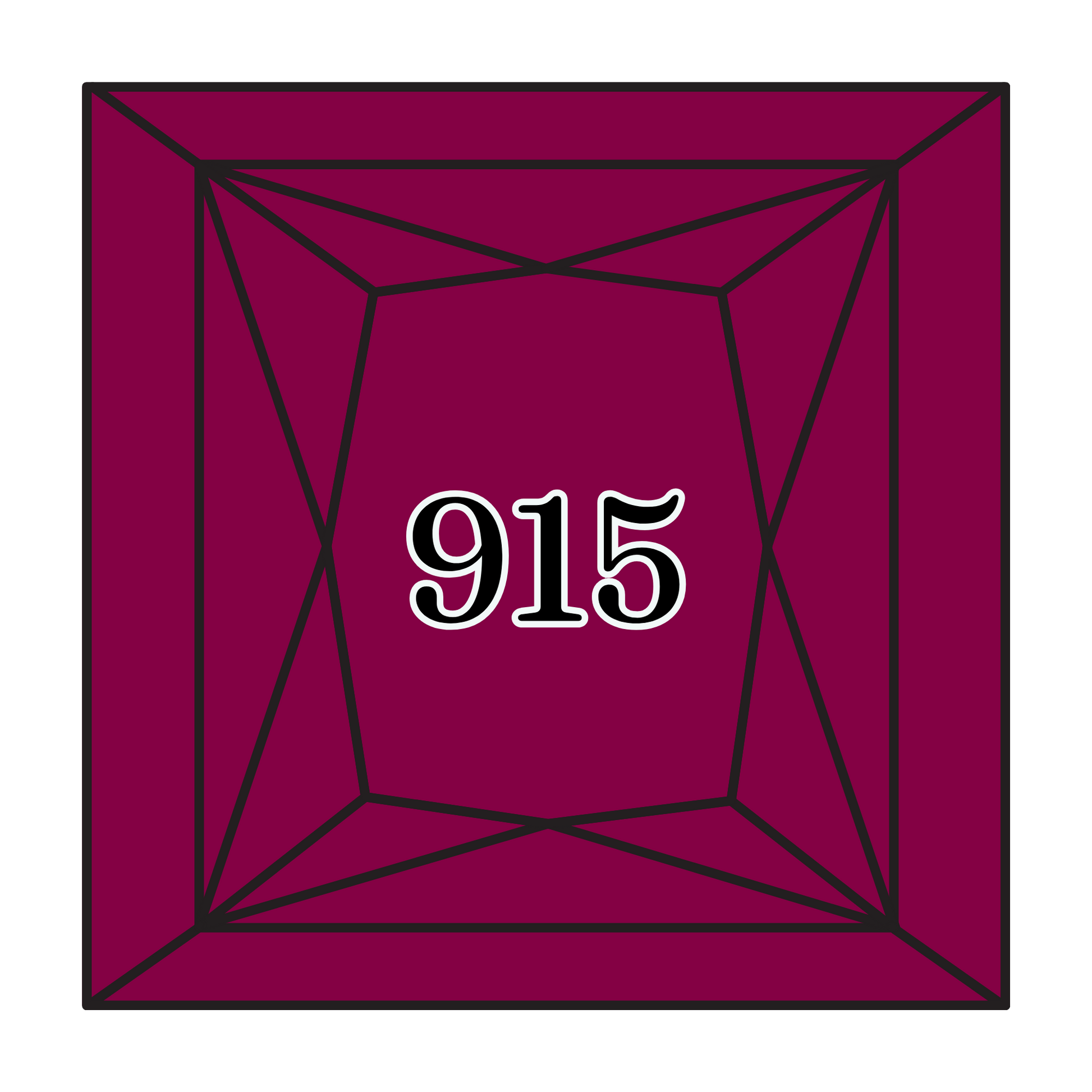 True North Diamond Art Square Diamond Drills 915 - Dark Plum - Square Bulk Diamond Drills