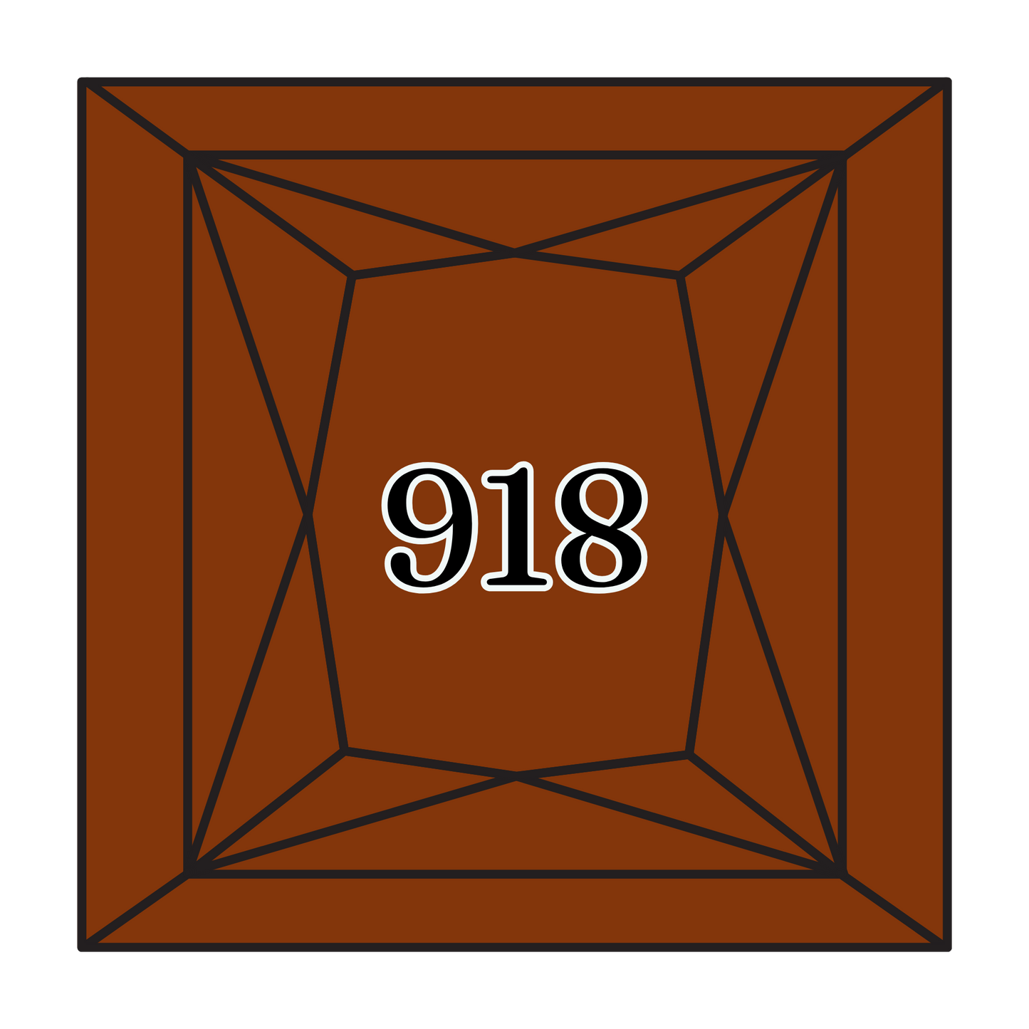 True North Diamond Art Square Diamond Drills 918 - Dark Red Copper - Square Bulk Diamond Drills