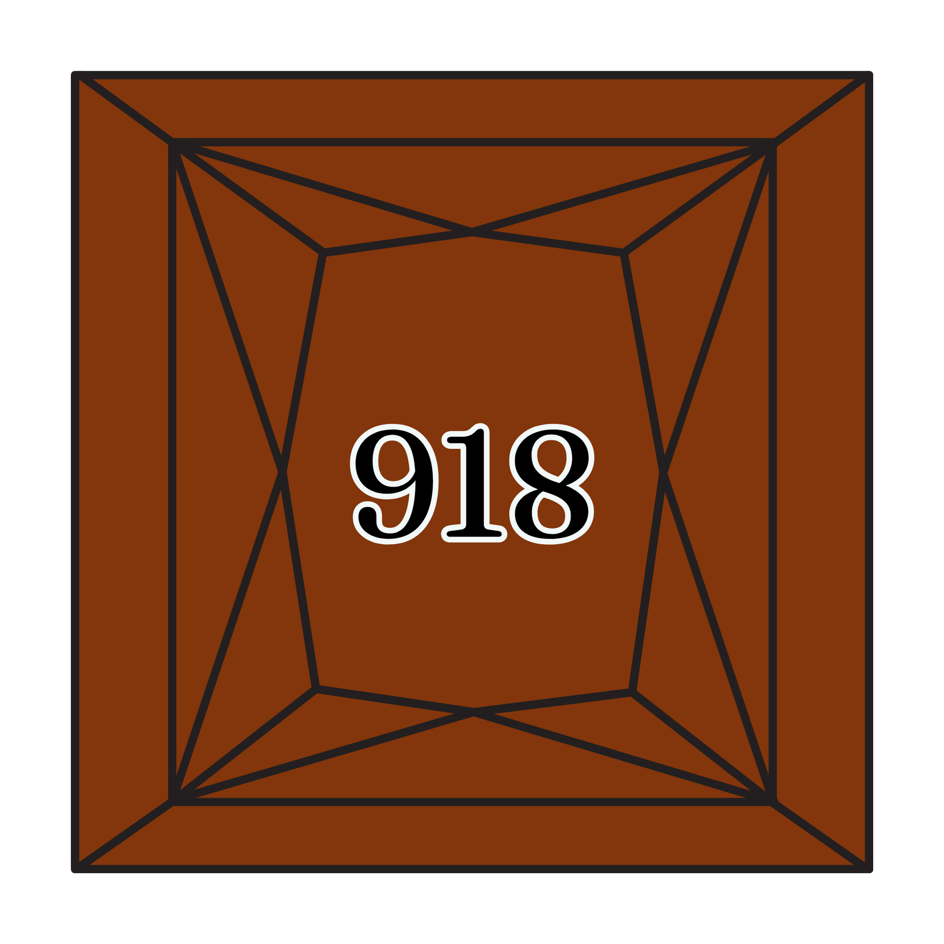 True North Diamond Art Square Diamond Drills 918 - Dark Red Copper - Square Bulk Diamond Drills