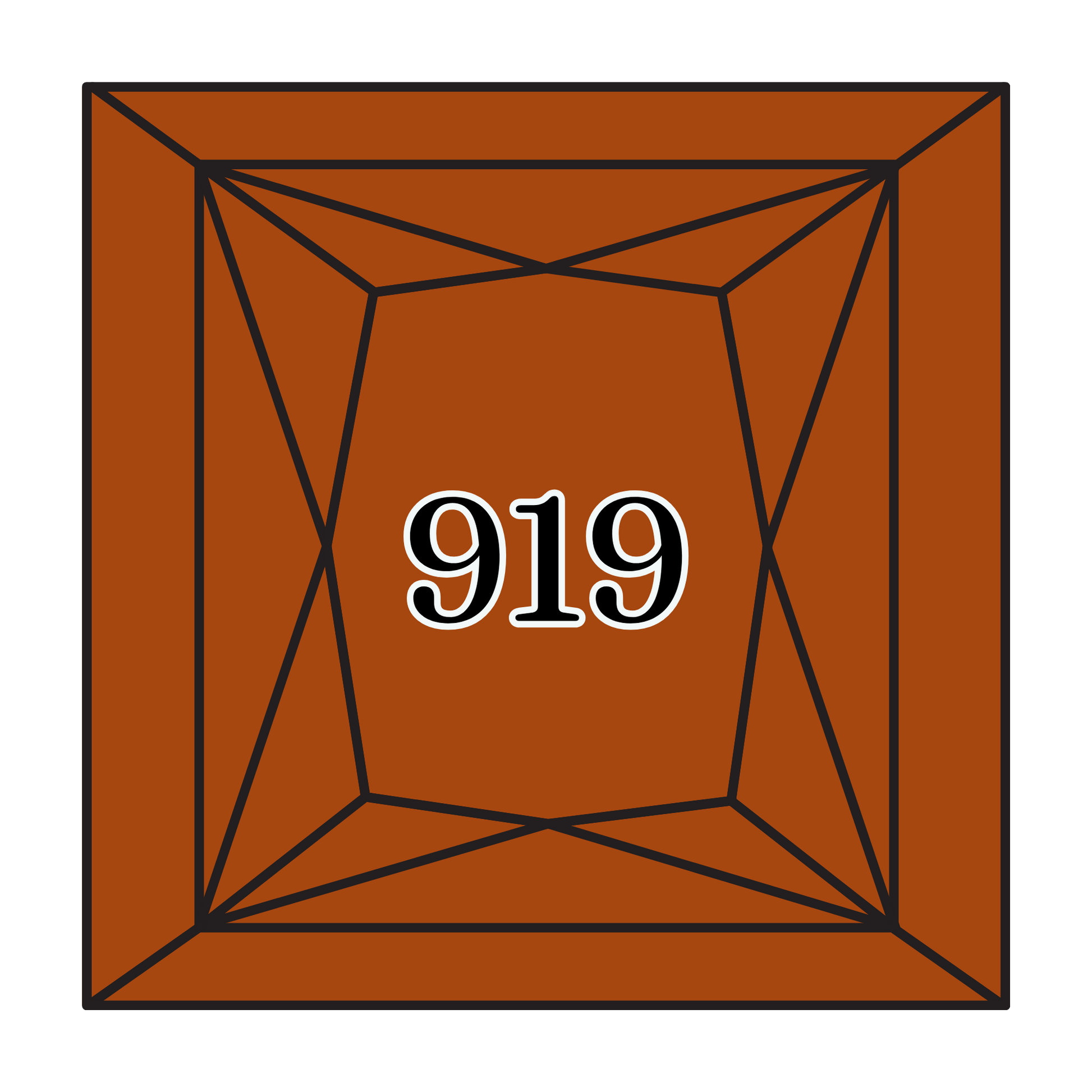 True North Diamond Art Square Diamond Drills 919 - Red Copper - Square Bulk Diamond Drills