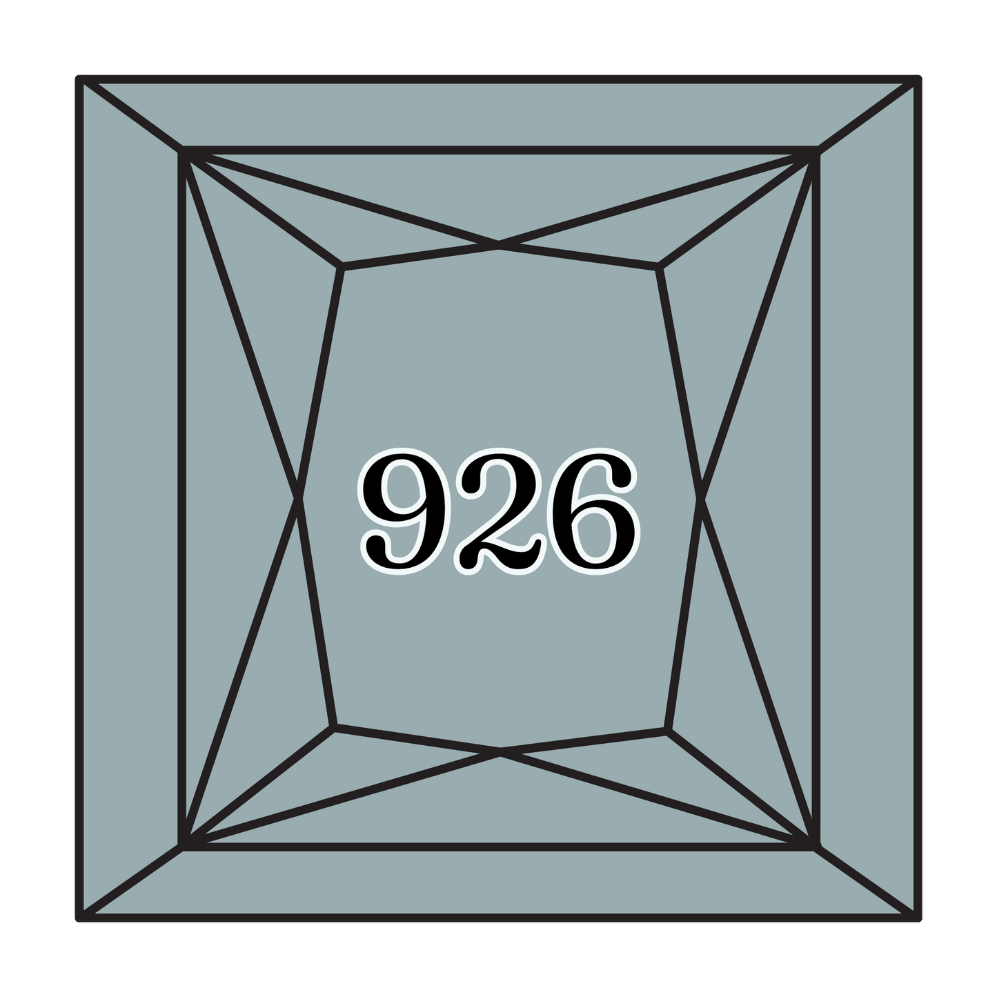 True North Diamond Art Square Diamond Drills 926 - Medium Grey Green - Square Bulk Diamond Drills