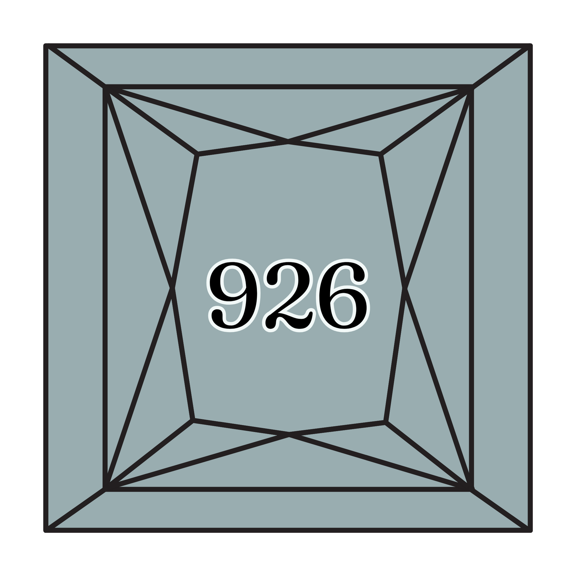 True North Diamond Art Square Diamond Drills 926 - Medium Grey Green - Square Bulk Diamond Drills