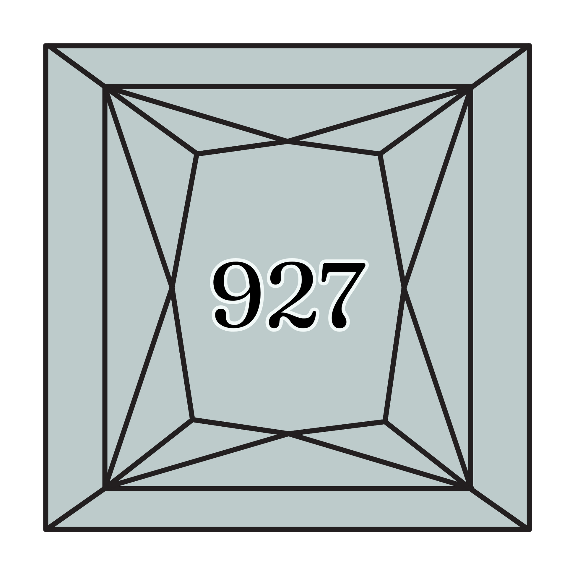 True North Diamond Art Square Diamond Drills 927 - Light Grey Green - Square Bulk Diamond Drills