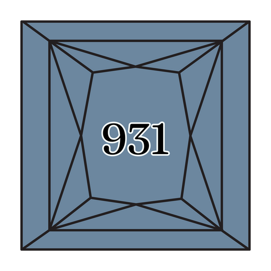 True North Diamond Art Square Diamond Drills 931 - Medium Antique Blue - Square Bulk Diamond Drills