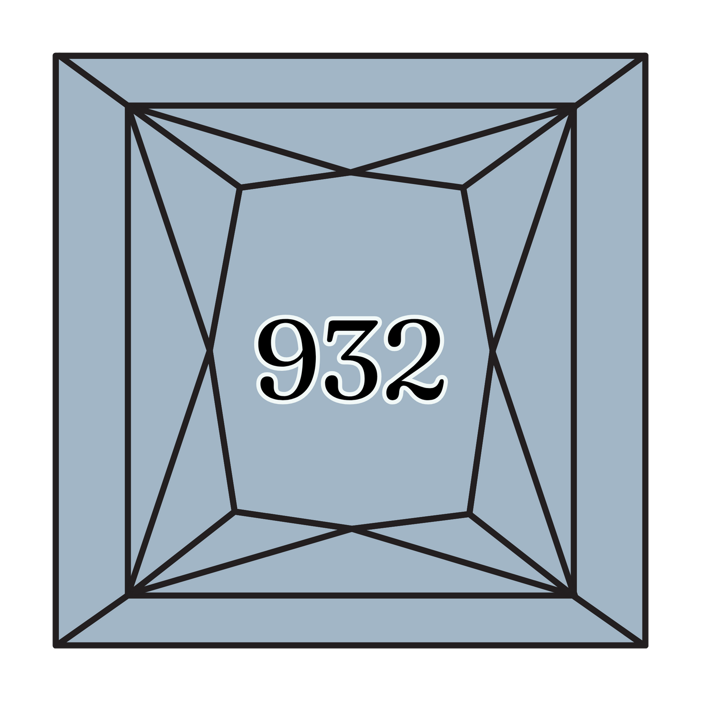 True North Diamond Art Square Diamond Drills 932 - Light Antique Blue - Square Bulk Diamond Drills