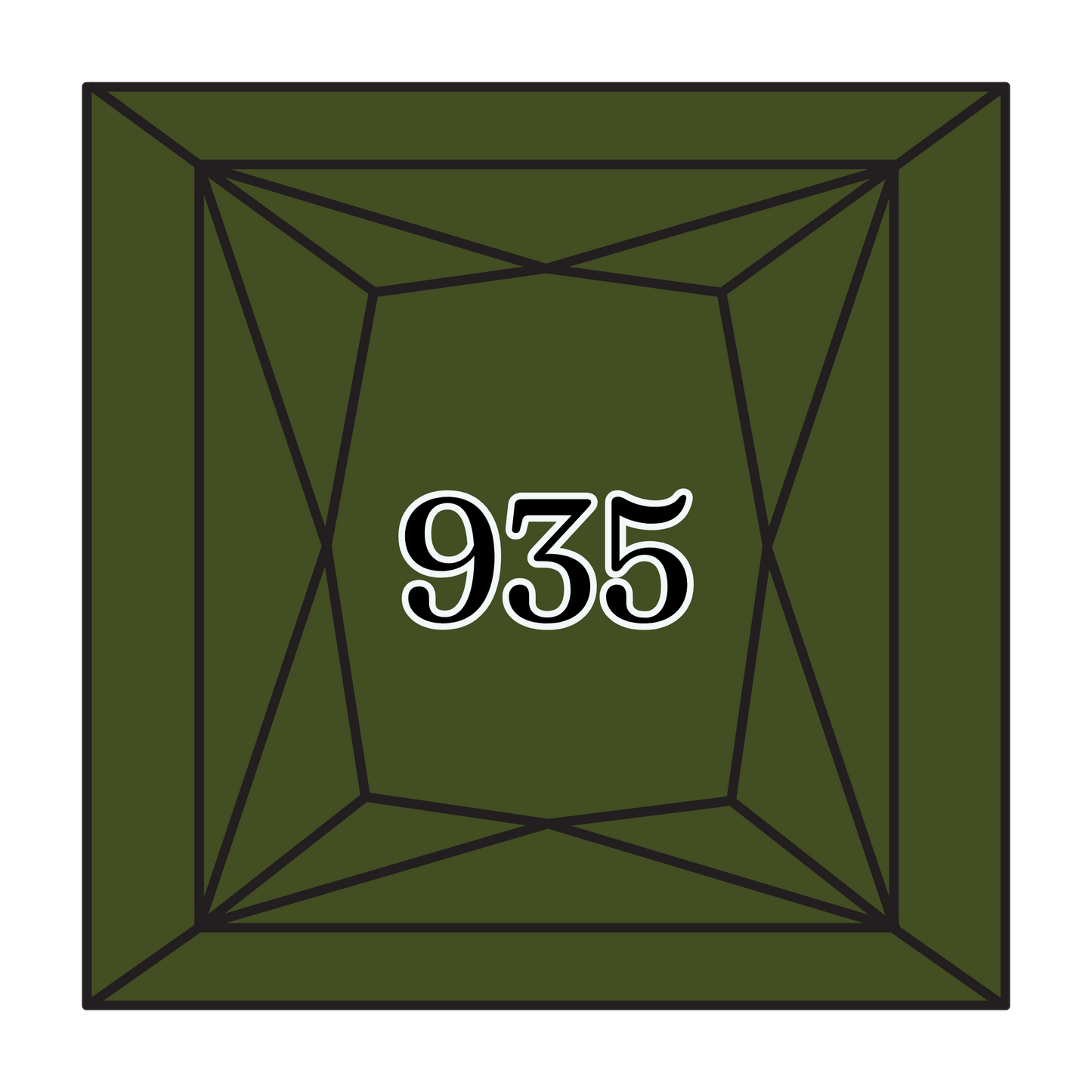 True North Diamond Art Square Diamond Drills 935 - Dark Avocado Green - Square Bulk Diamond Drills