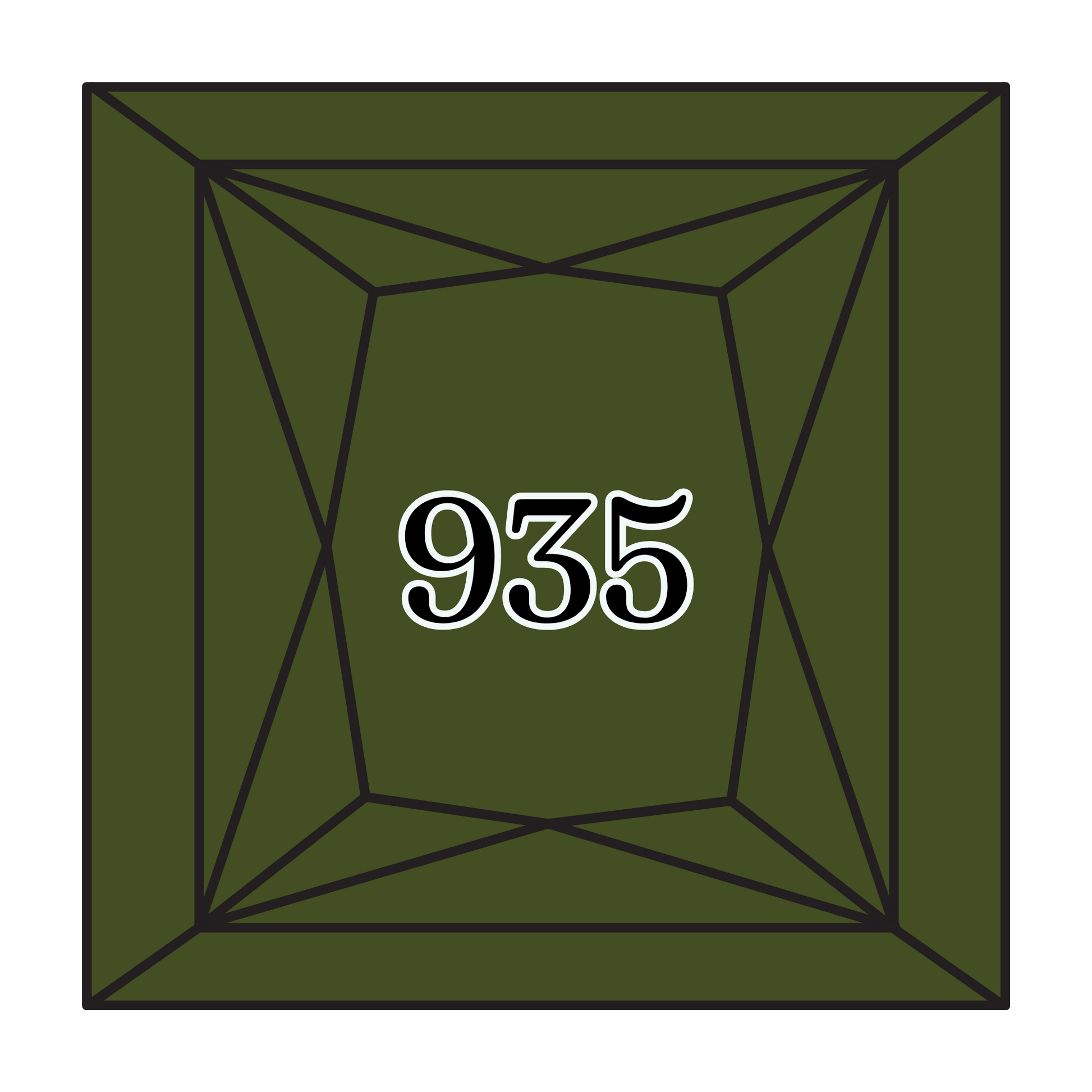 True North Diamond Art Square Diamond Drills 935 - Dark Avocado Green - Square Bulk Diamond Drills