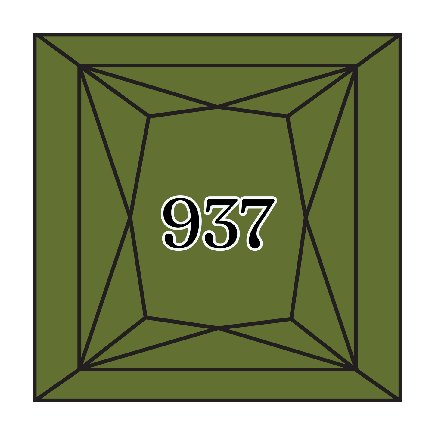 True North Diamond Art Square Diamond Drills 937 - Medium Avocado Green - Square Bulk Diamond Drills